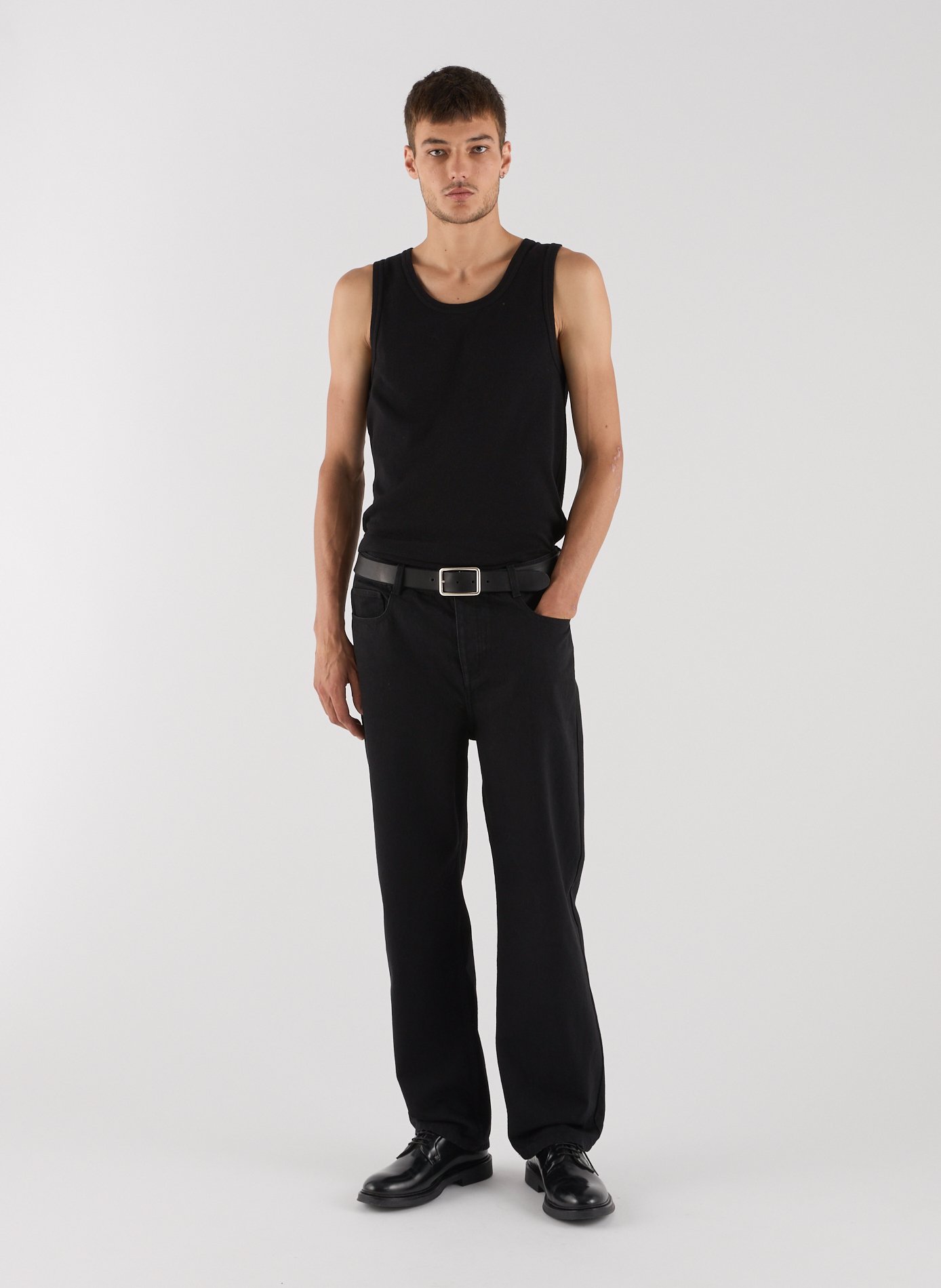 Straight-fit cotton jeans SAISON 1865 Black