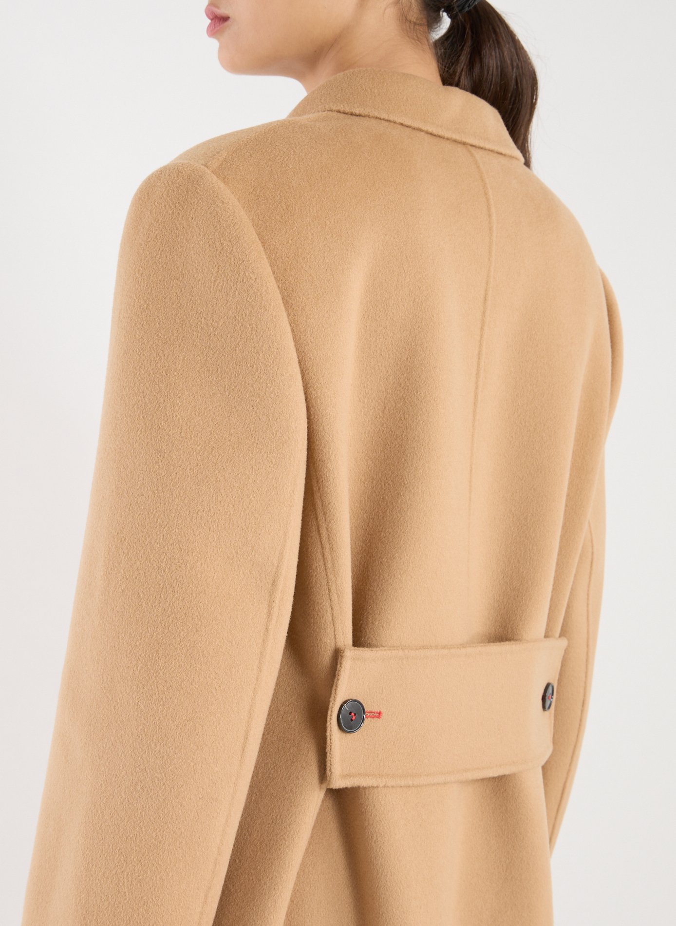 Long wool and cashmere coat VICTORIA BECKHAM Brown