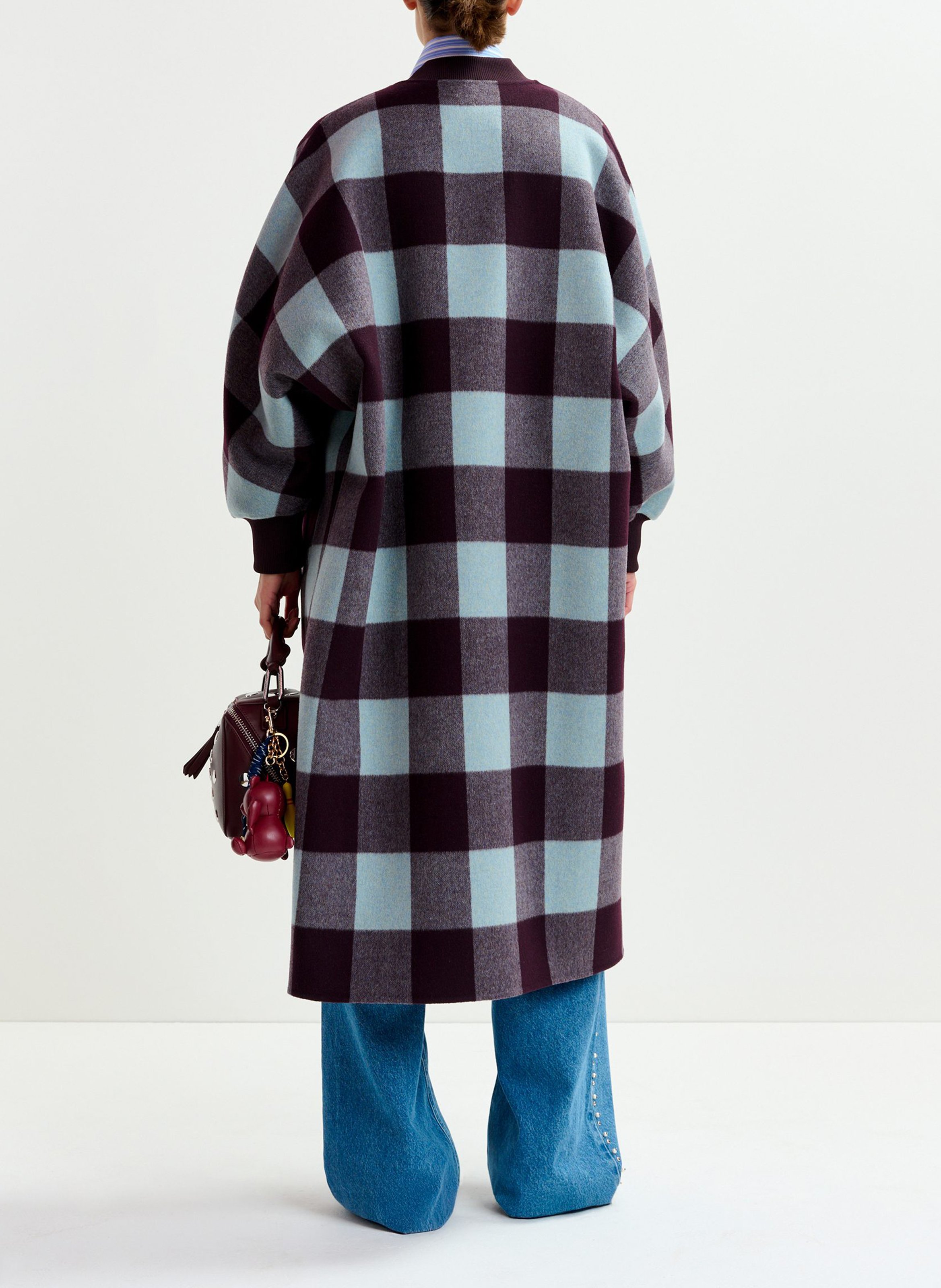 Manteau col teddy en laine ifit ESSENTIEL ANTWERP Marron