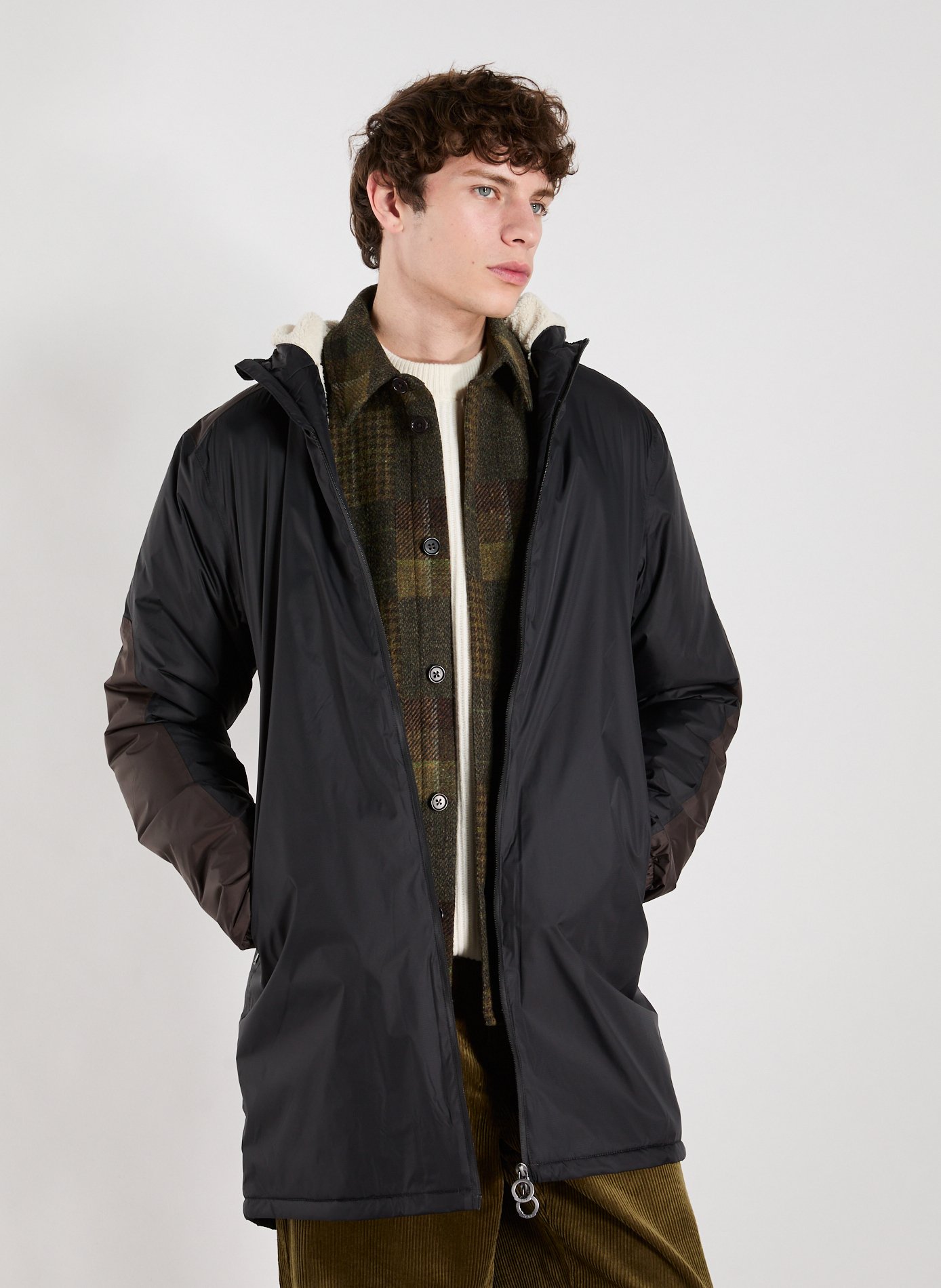 JOTT Mid-length hooded parka Black
