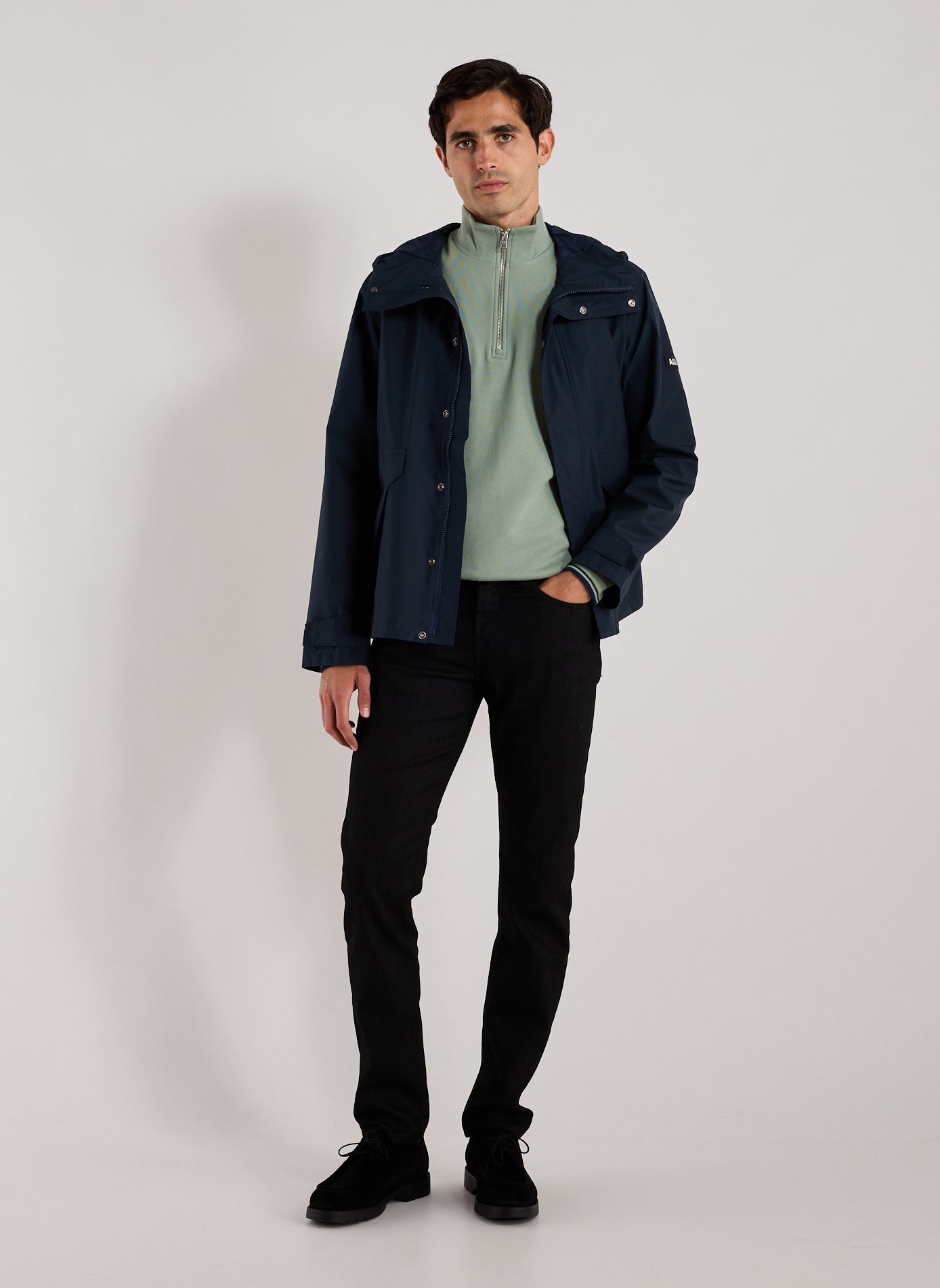 Parka ample à capuche AIGLE Bleu