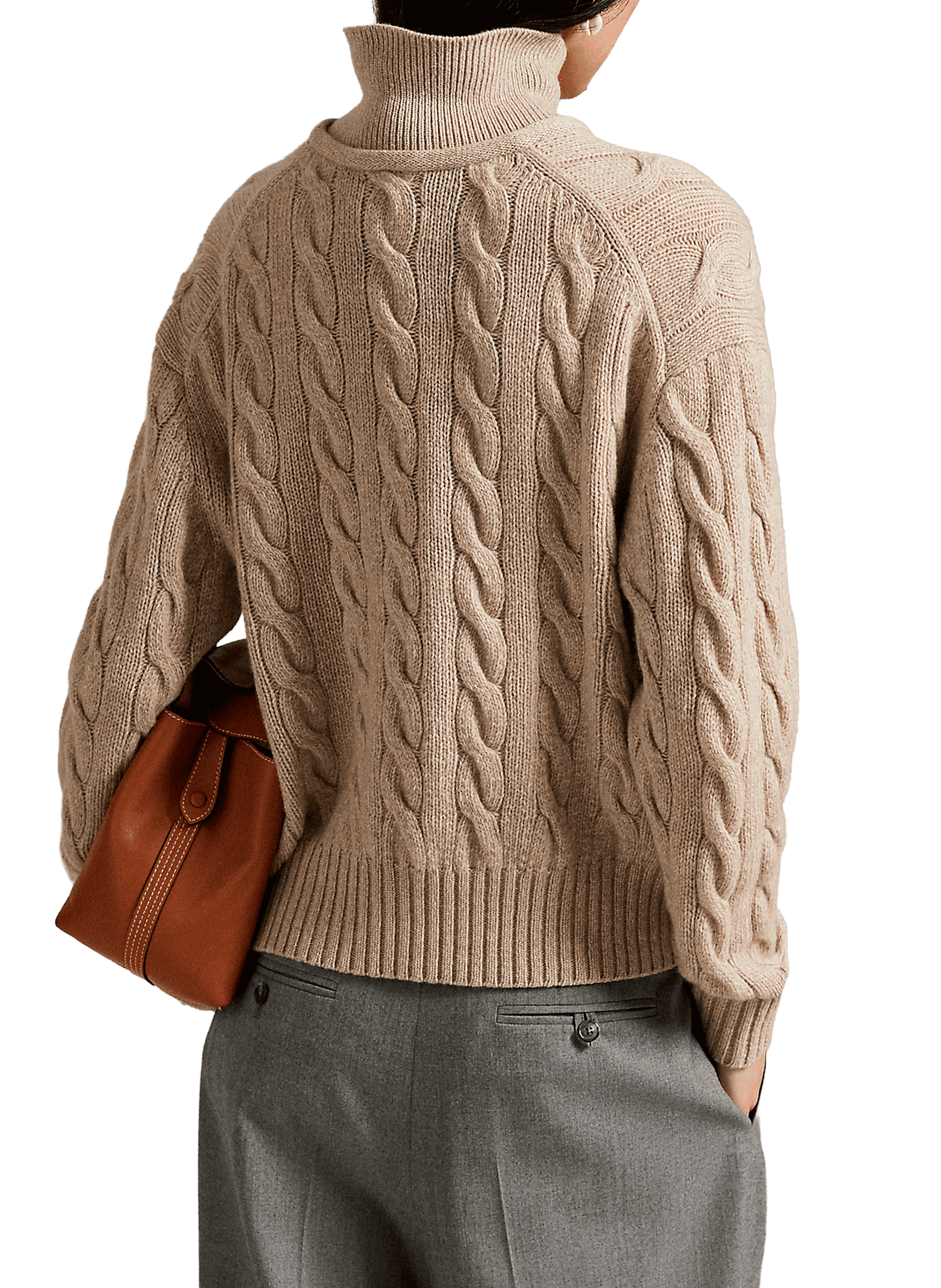Pull en laine et cachemire POLO RALPH LAUREN Beige