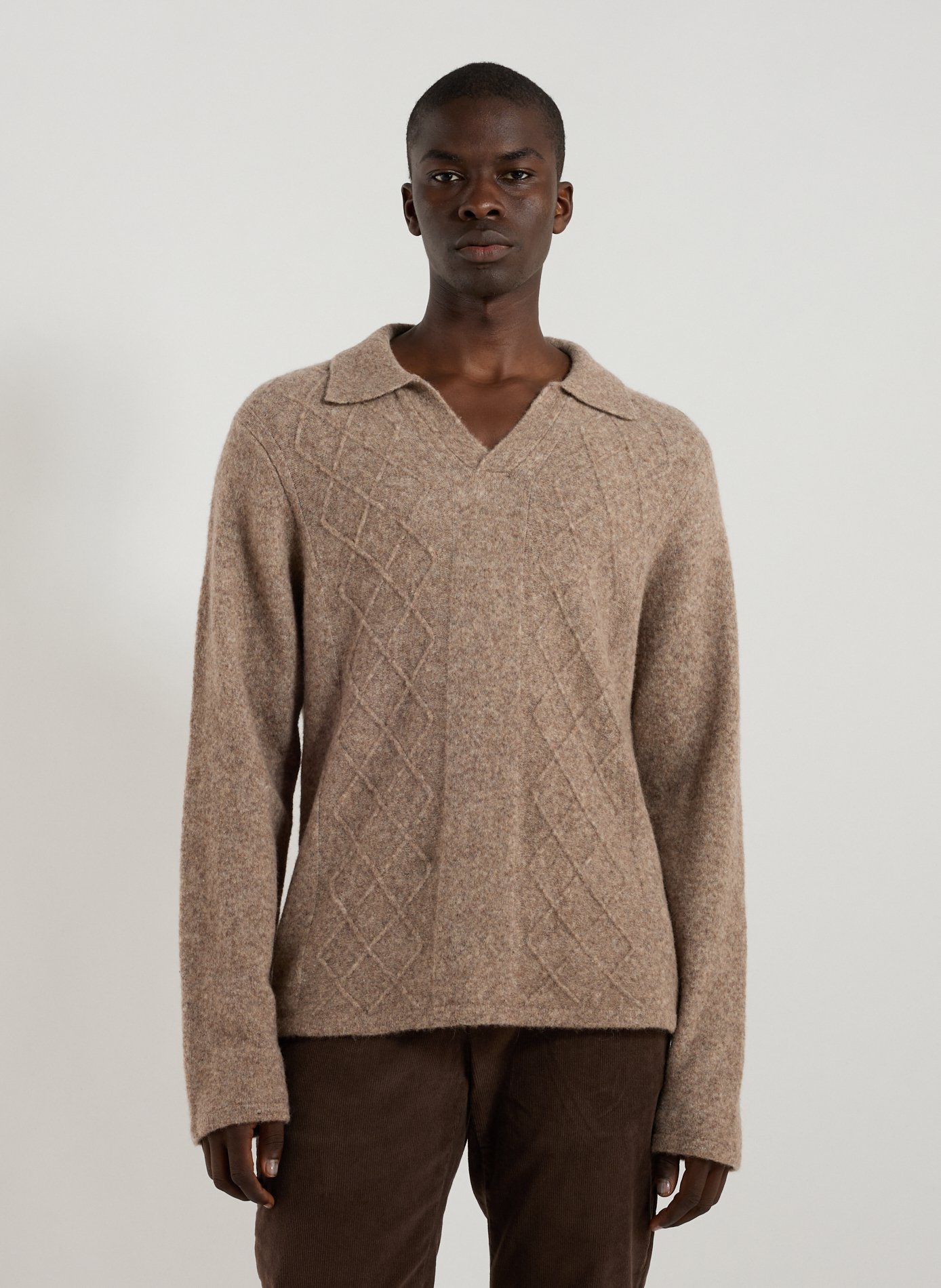 HOLZWEILER Pull en laine mélangée  Marron