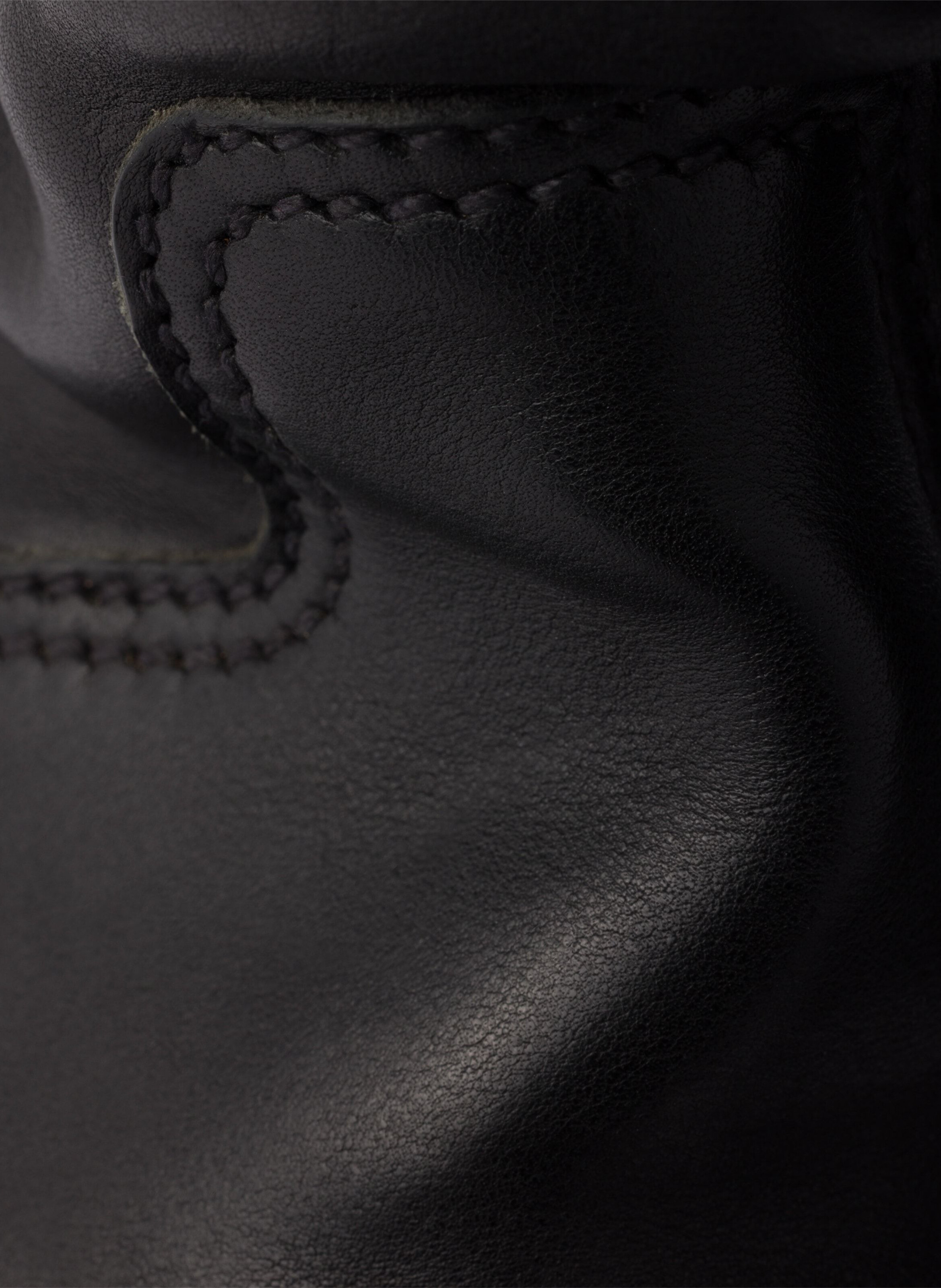 Bottes mi-mollet en cuir PRADA Noir