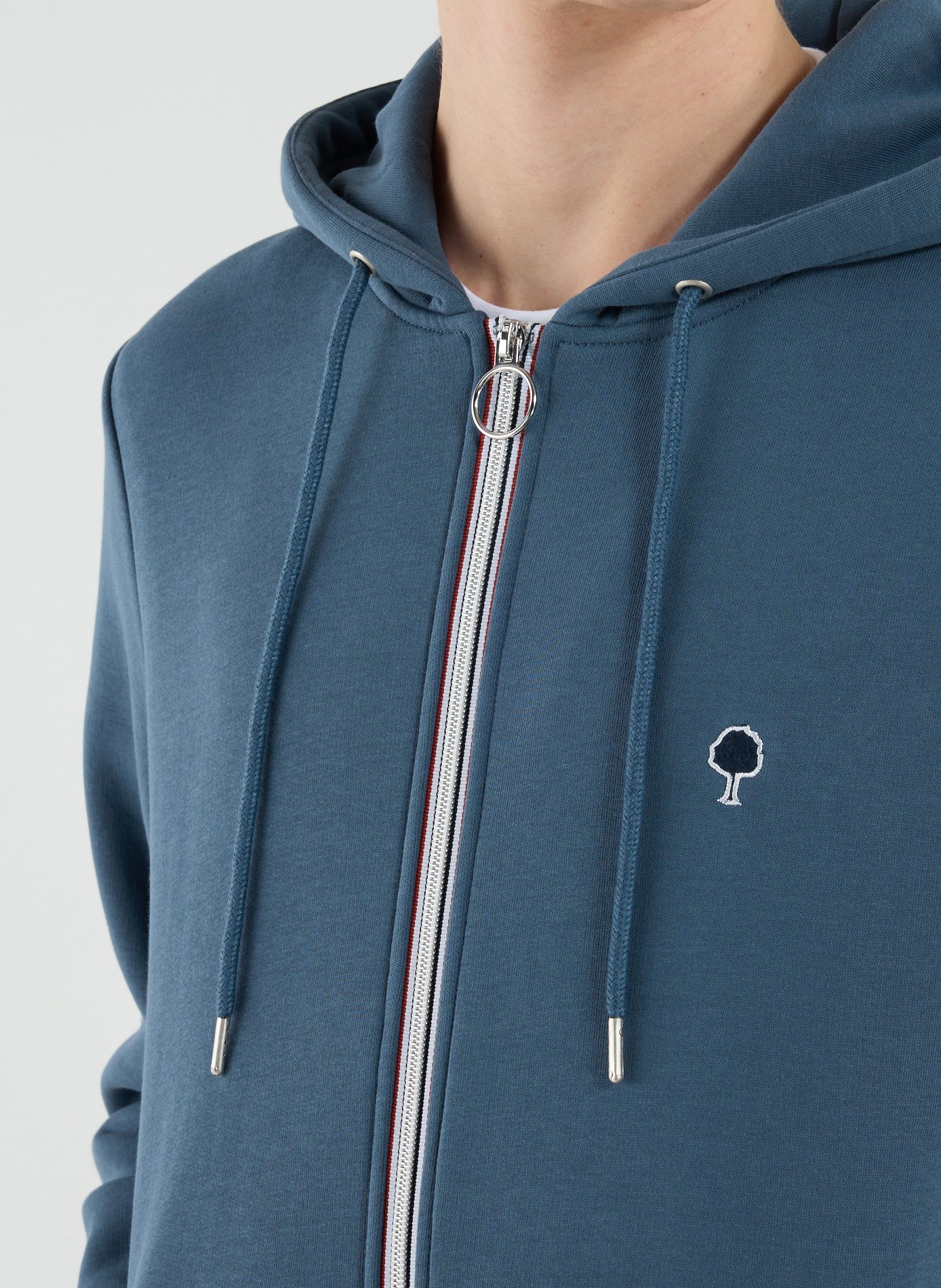 Hoodie in blended cotton FAGUO Blue