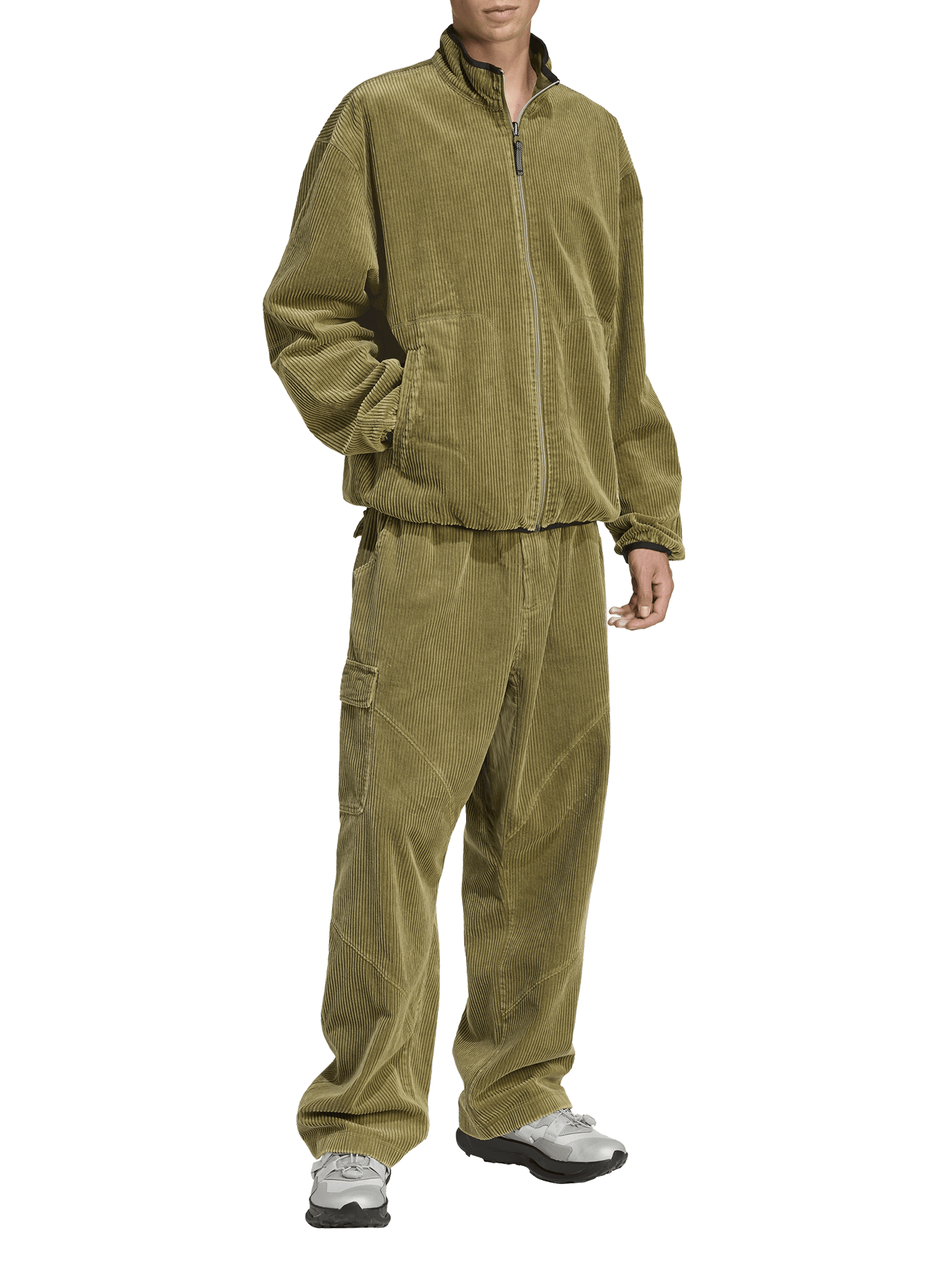 Oversized reversible jacket with high collar ADIDAS Green