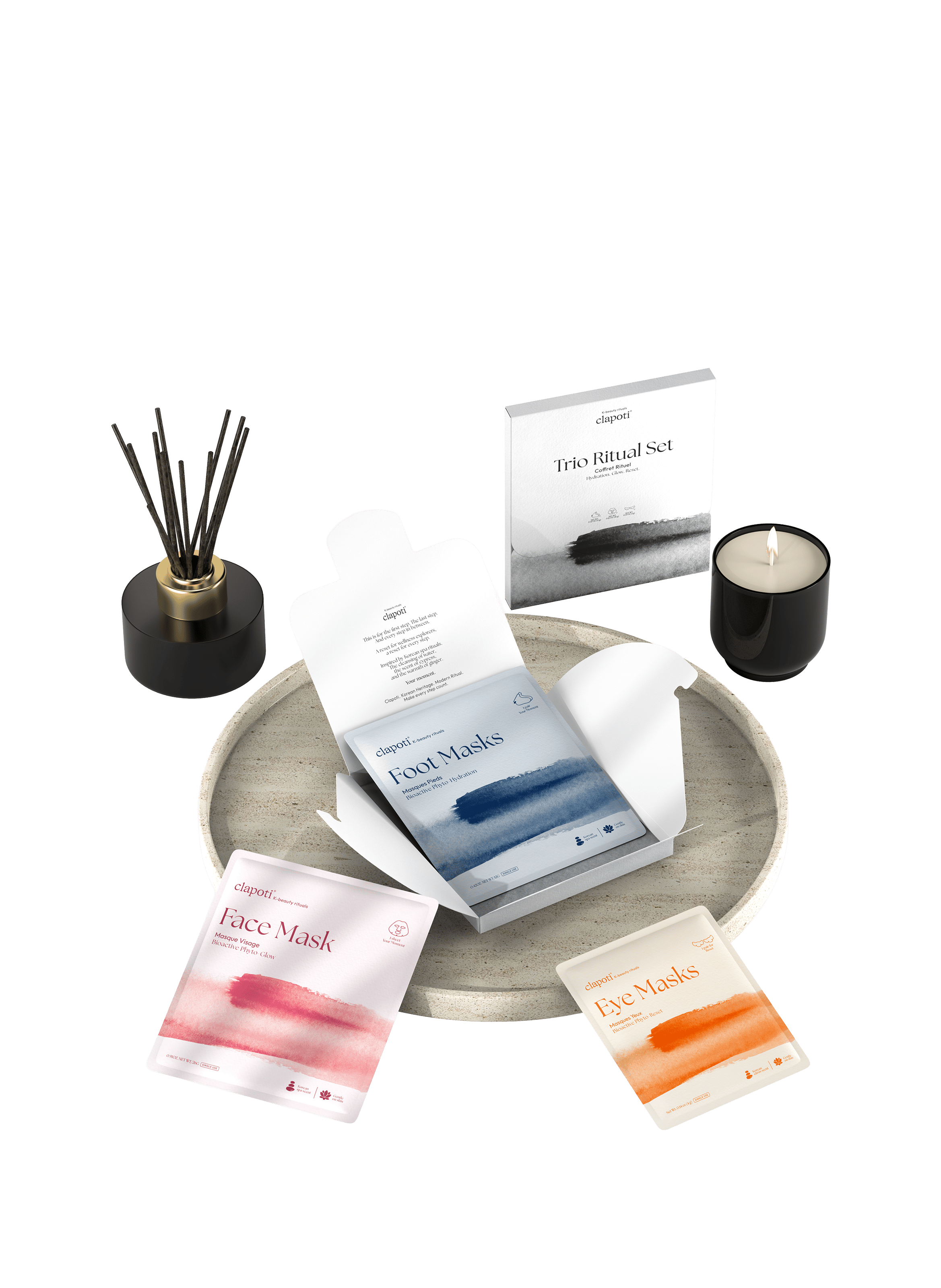 Ritual Set of 3 Masks CLAPOTI No color