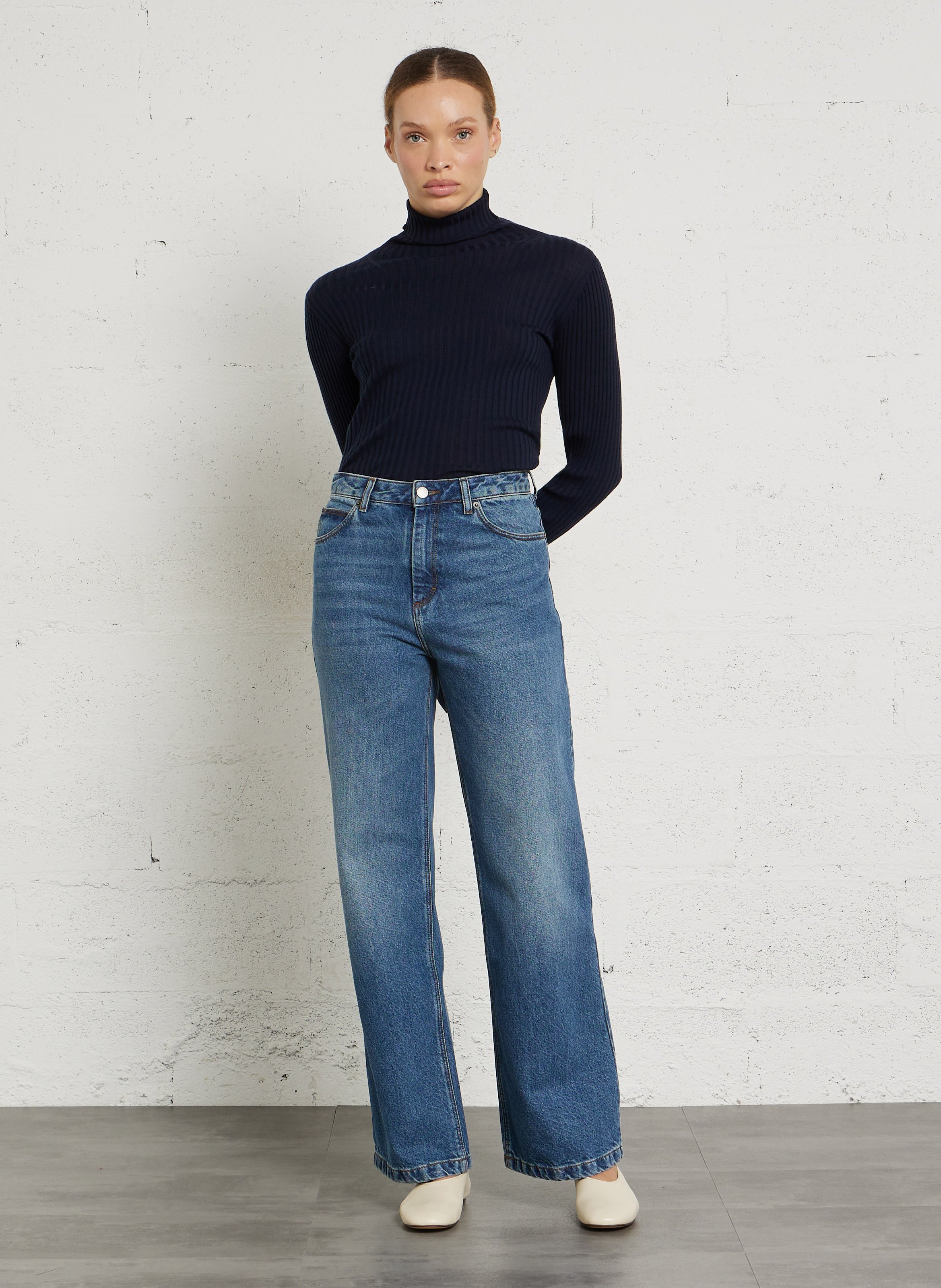 Jean droit Calvin SOEUR Bleu