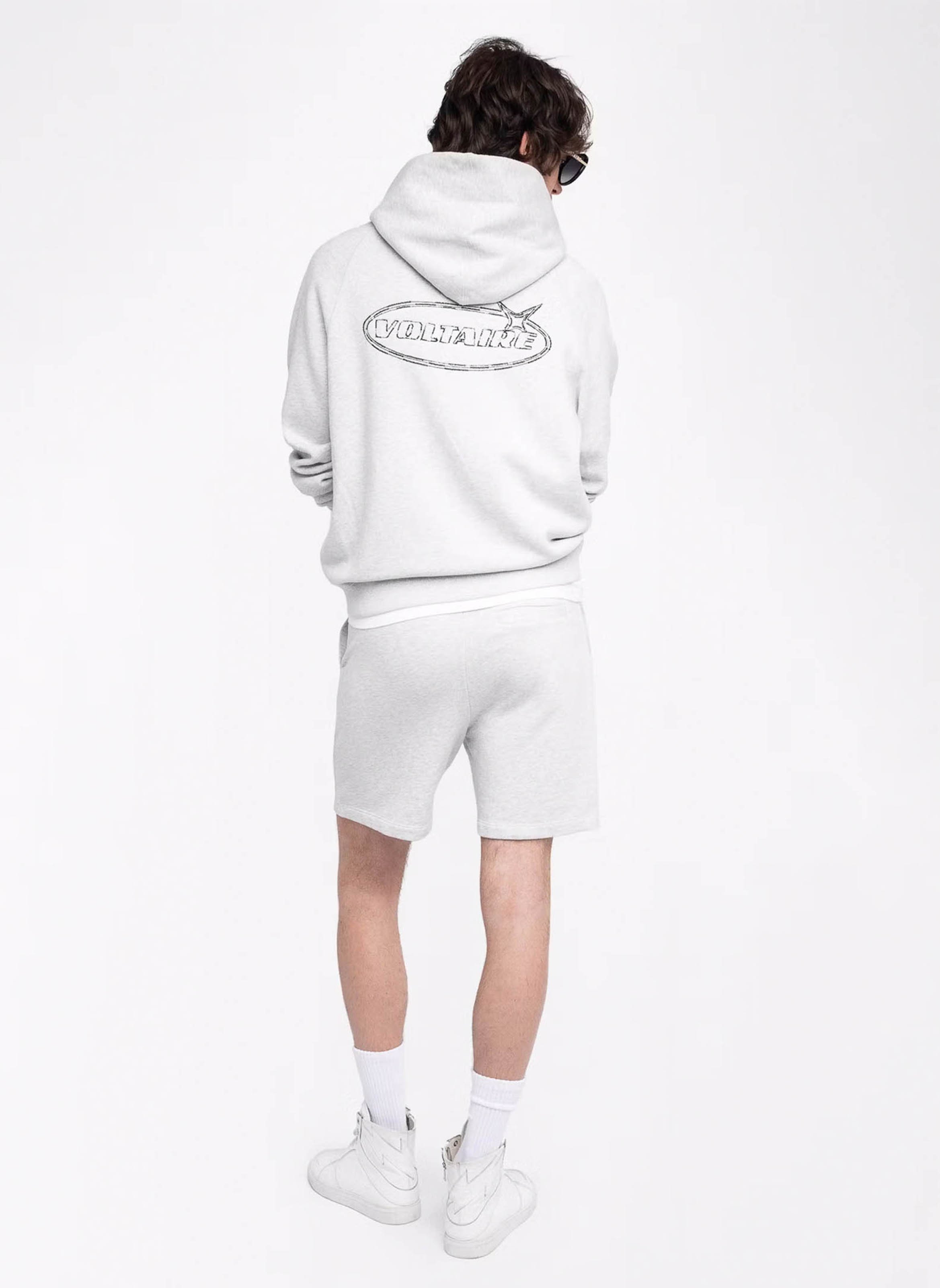 Short droit en coton pablo ZADIG&VOLTAIRE Gris