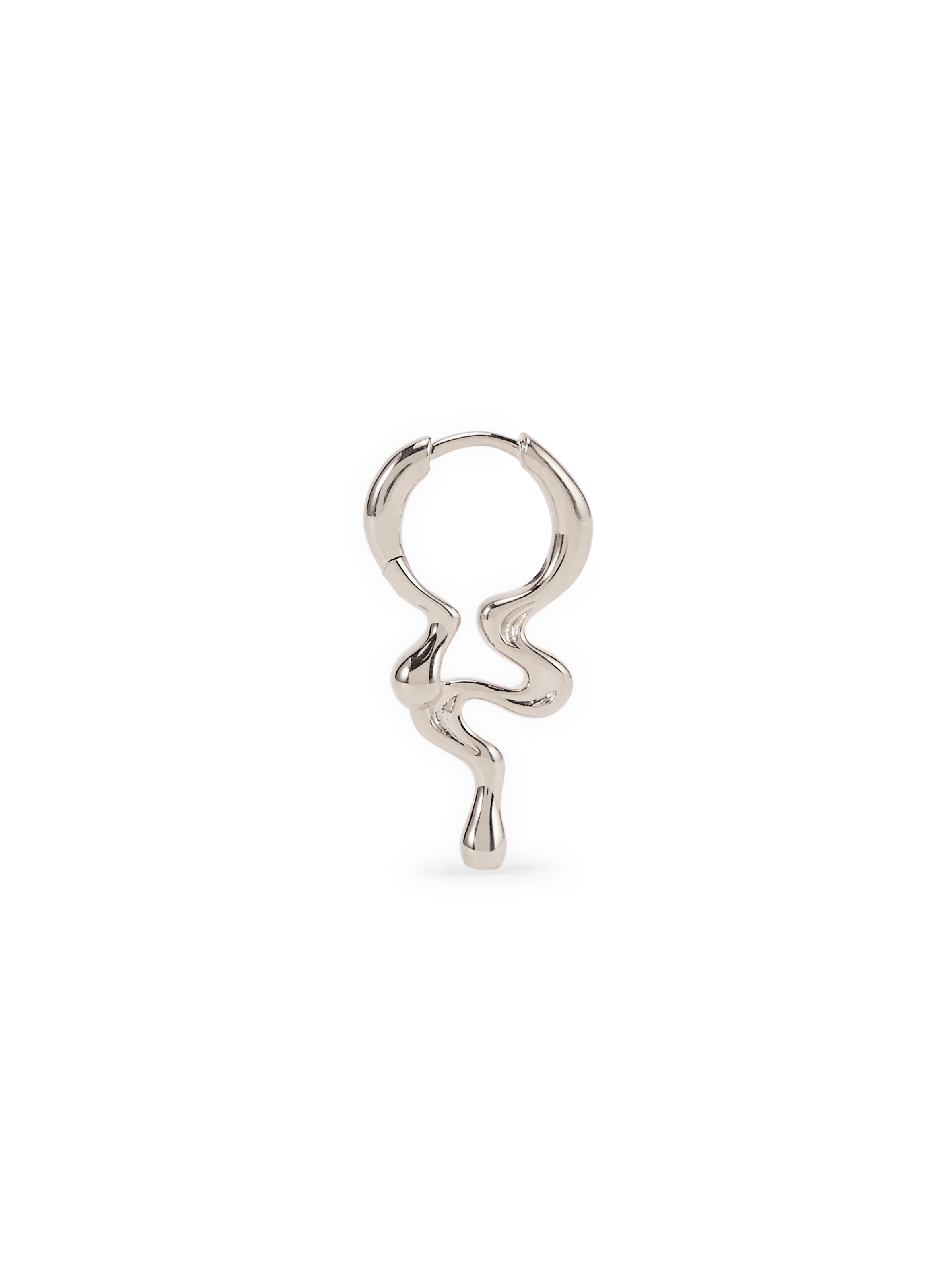 Boucle d'oreille Maya Huggie en argent MARIA BLACK Argent