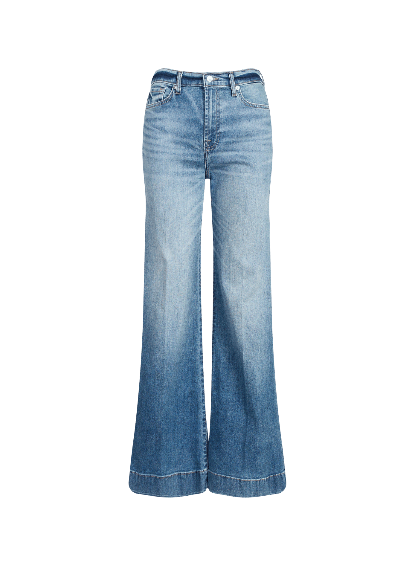 Jean taille haute flare 7 FOR ALL MANKIND Bleu