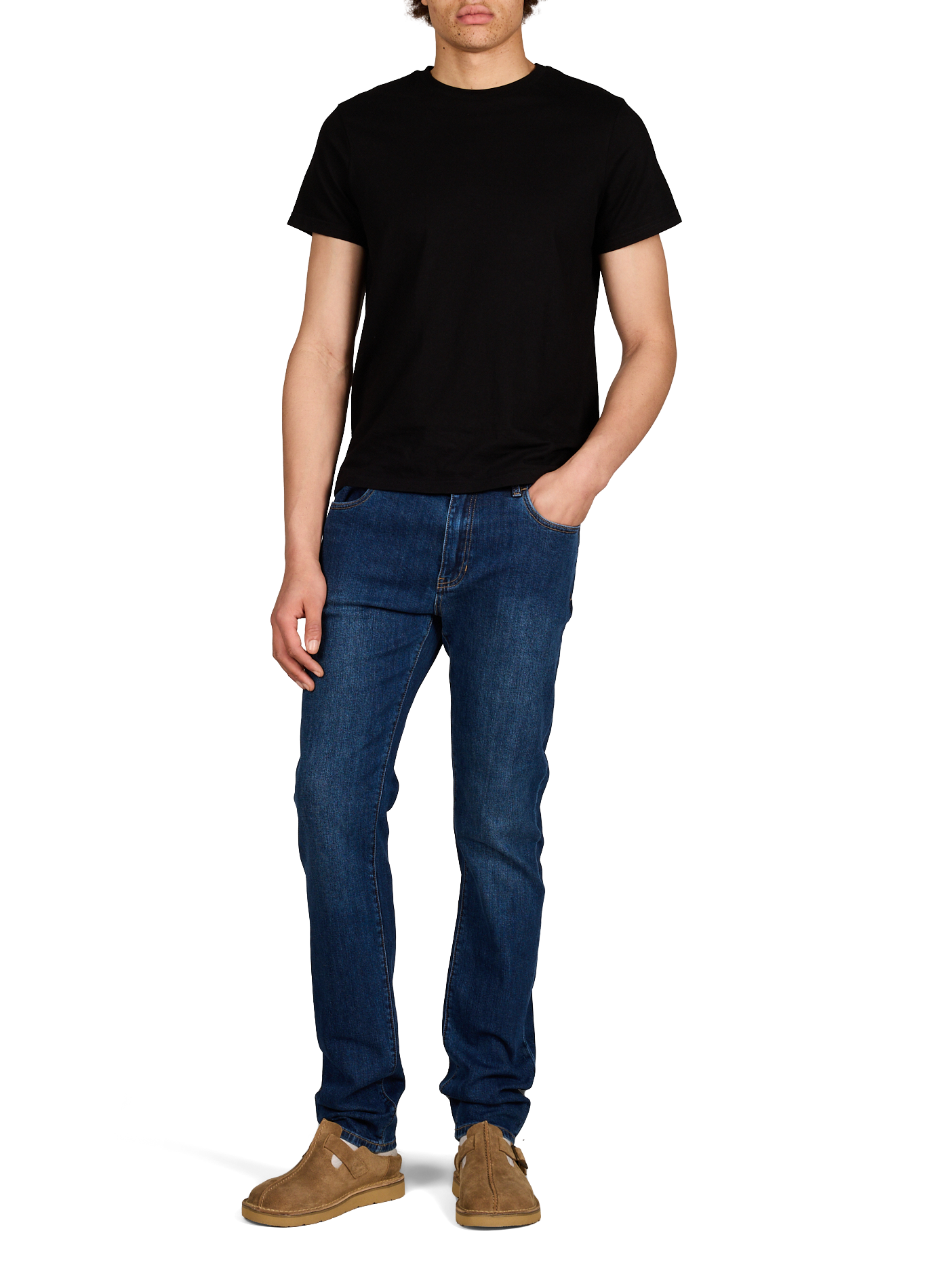 Five-pocket cotton blend jeans NOTIFY Blue