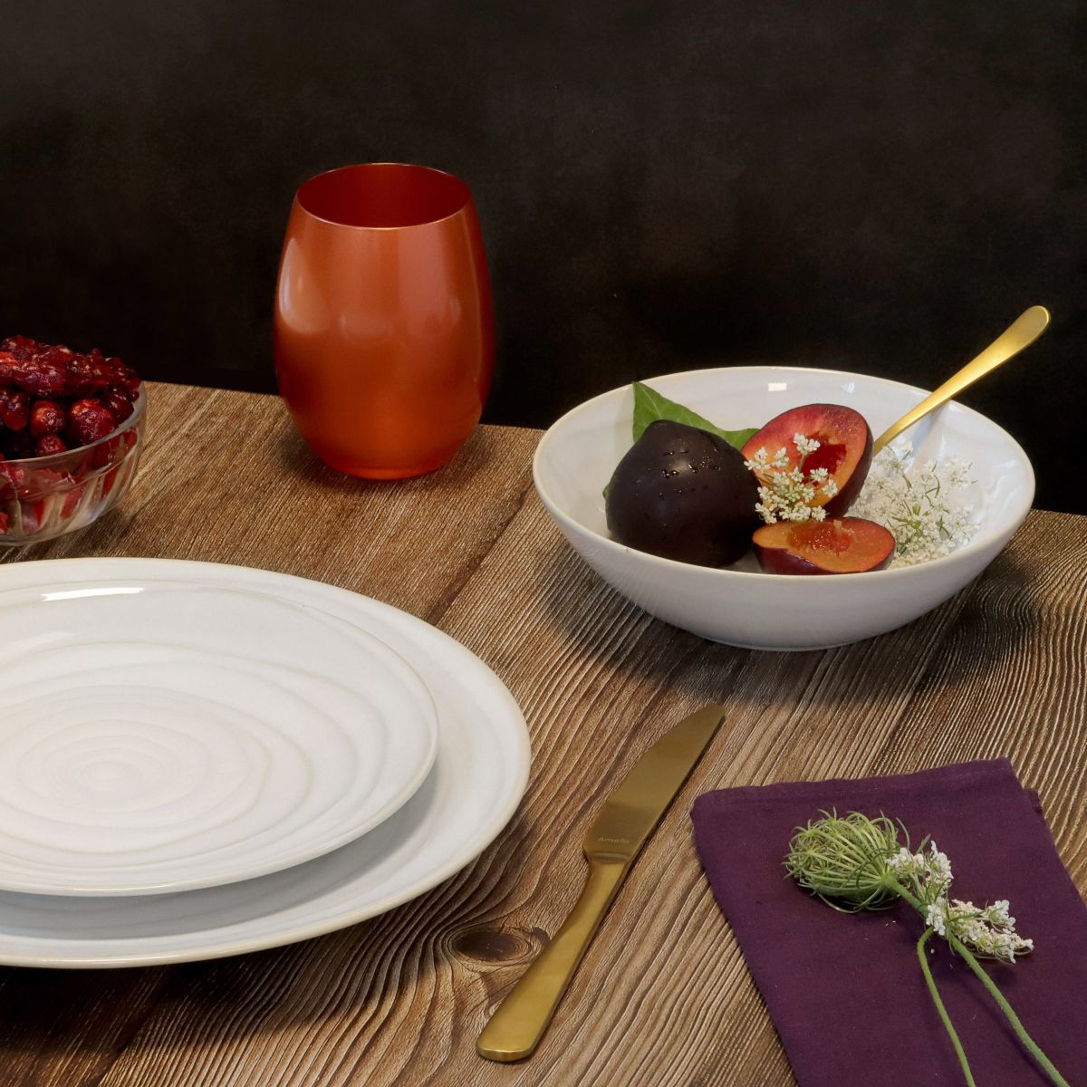 Vibe - assiette gourmet (lot de 6) MEDARD DE NOBLAT Blanc