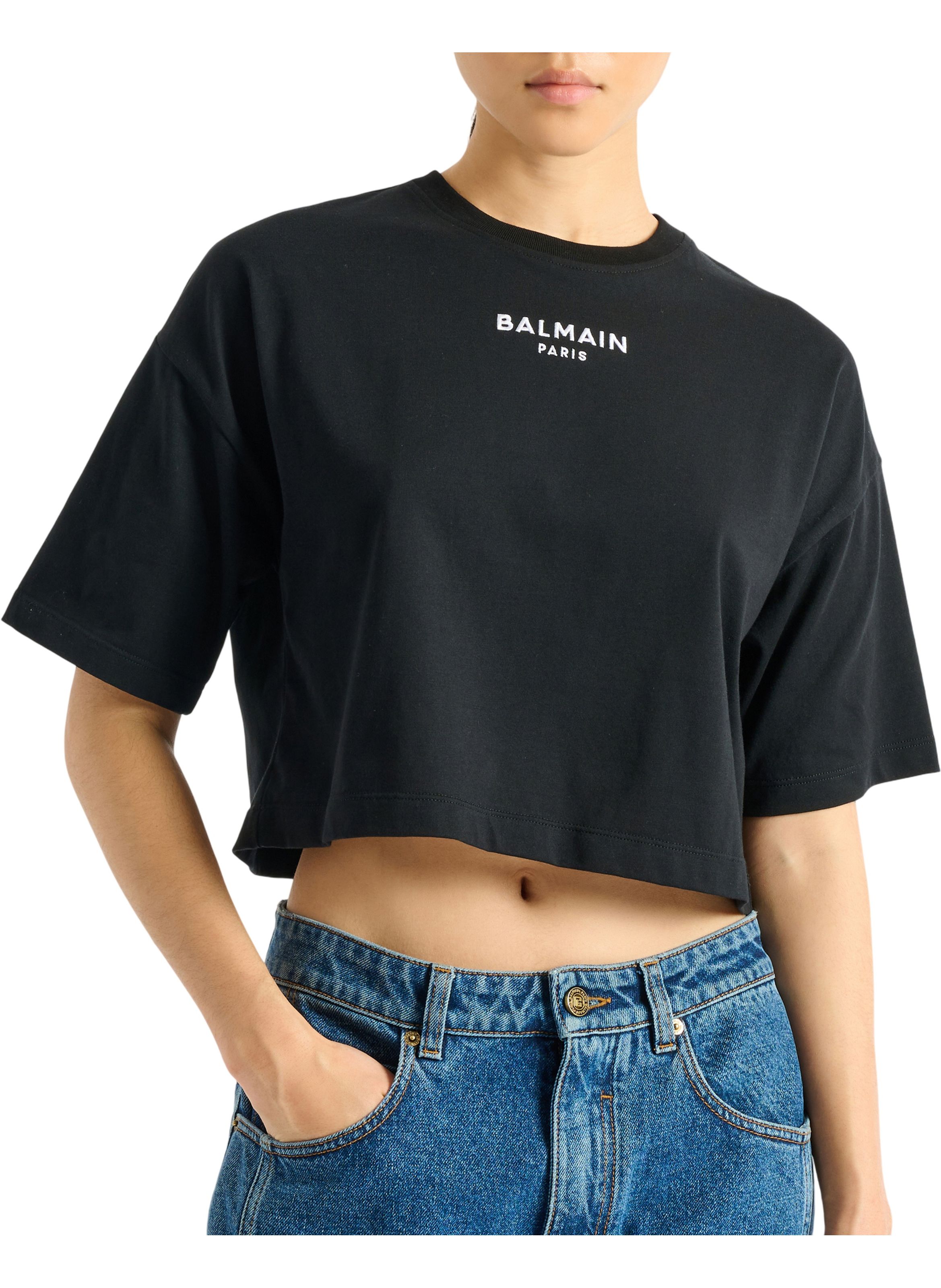 T-shirt balmain paris brodé BALMAIN Noir