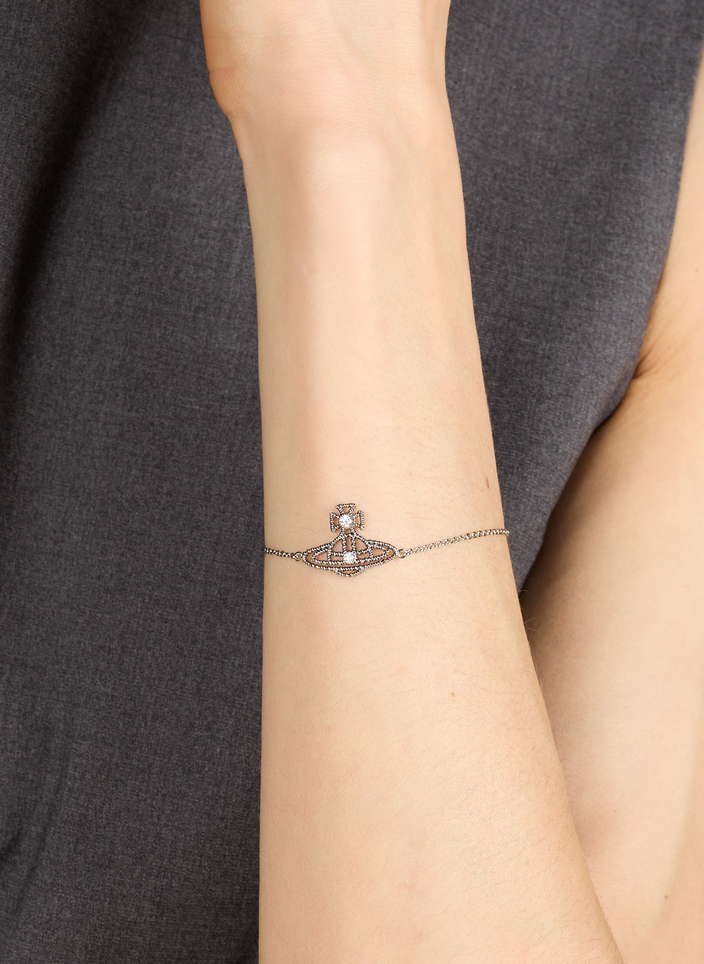 Coretta logo bracelet VIVIENNE WESTWOOD Silver