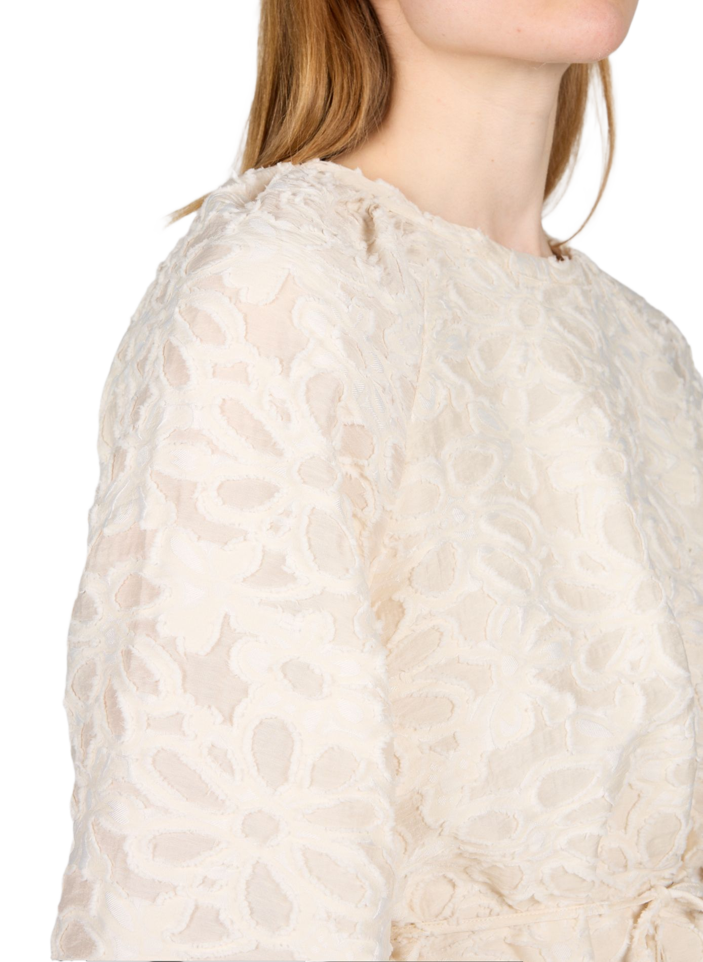 Robe droite texturée OBJECT Blanc