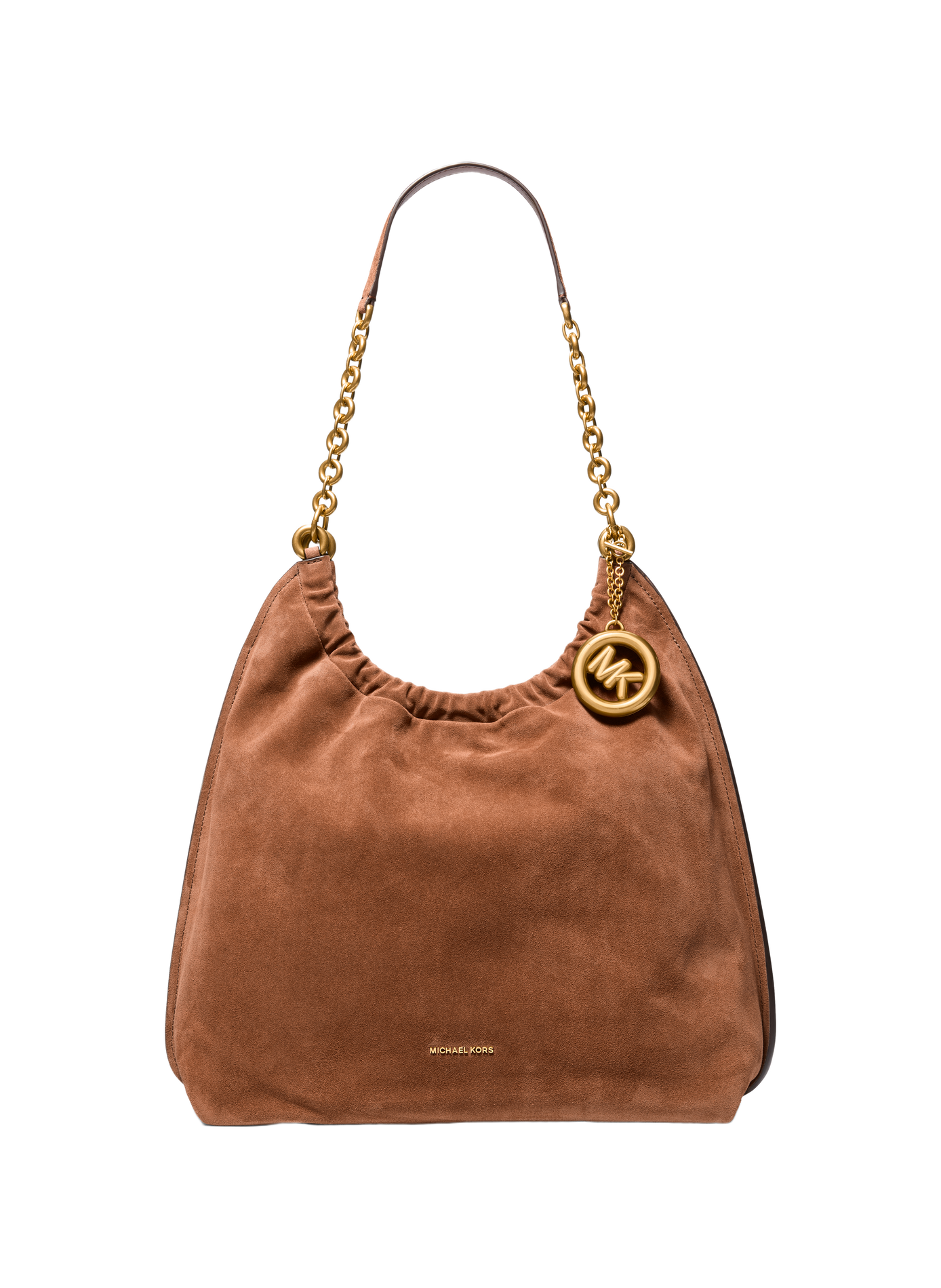 Large Indie calf leather tote bag MICHAEL KORS Brown