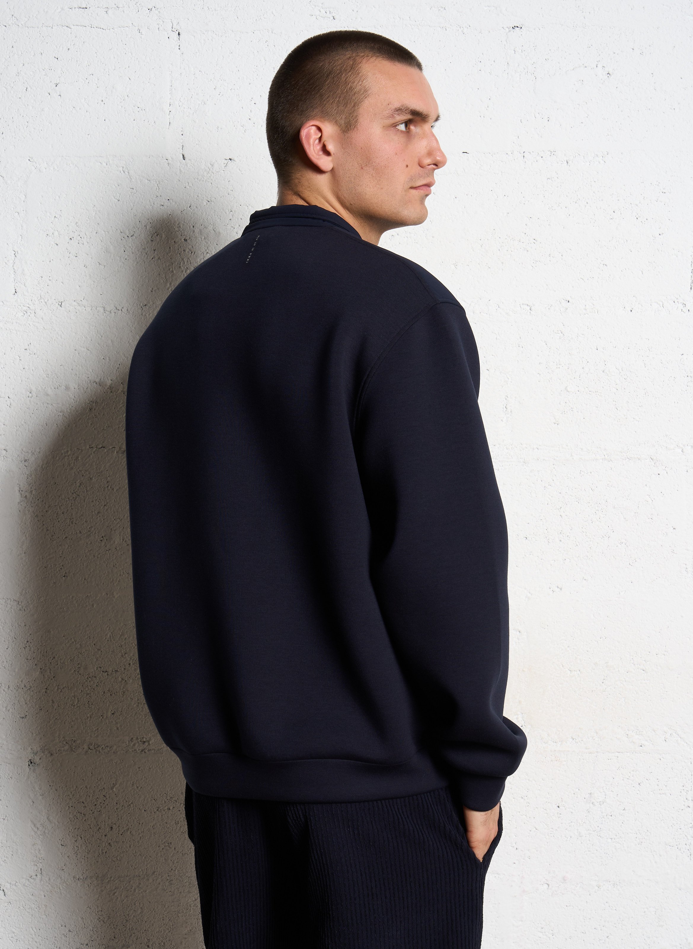 Ikks Ikks Sweat droit bi-matière col zippé
