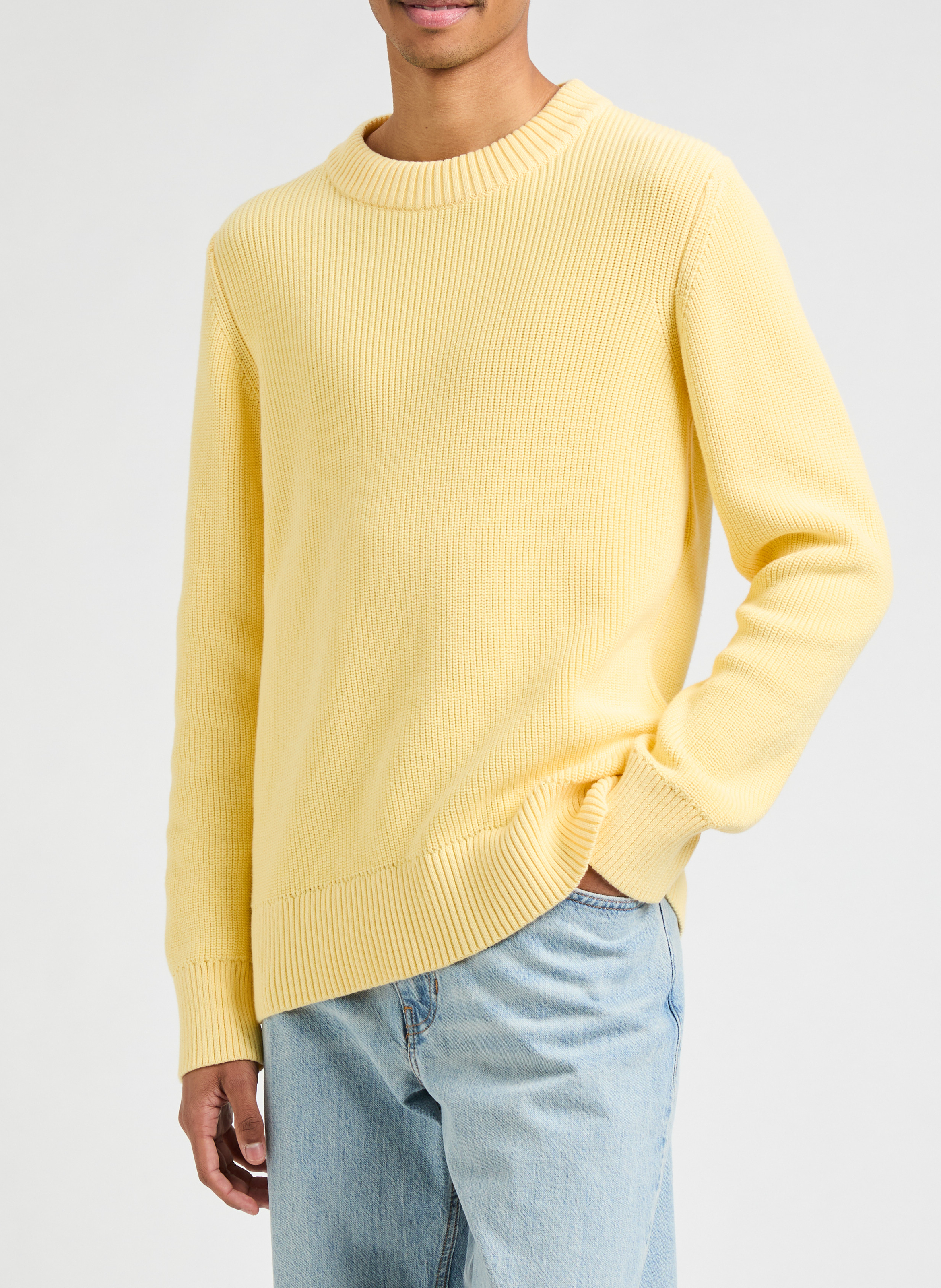 Pull en coton  AU PRINTEMPS PARIS Jaune