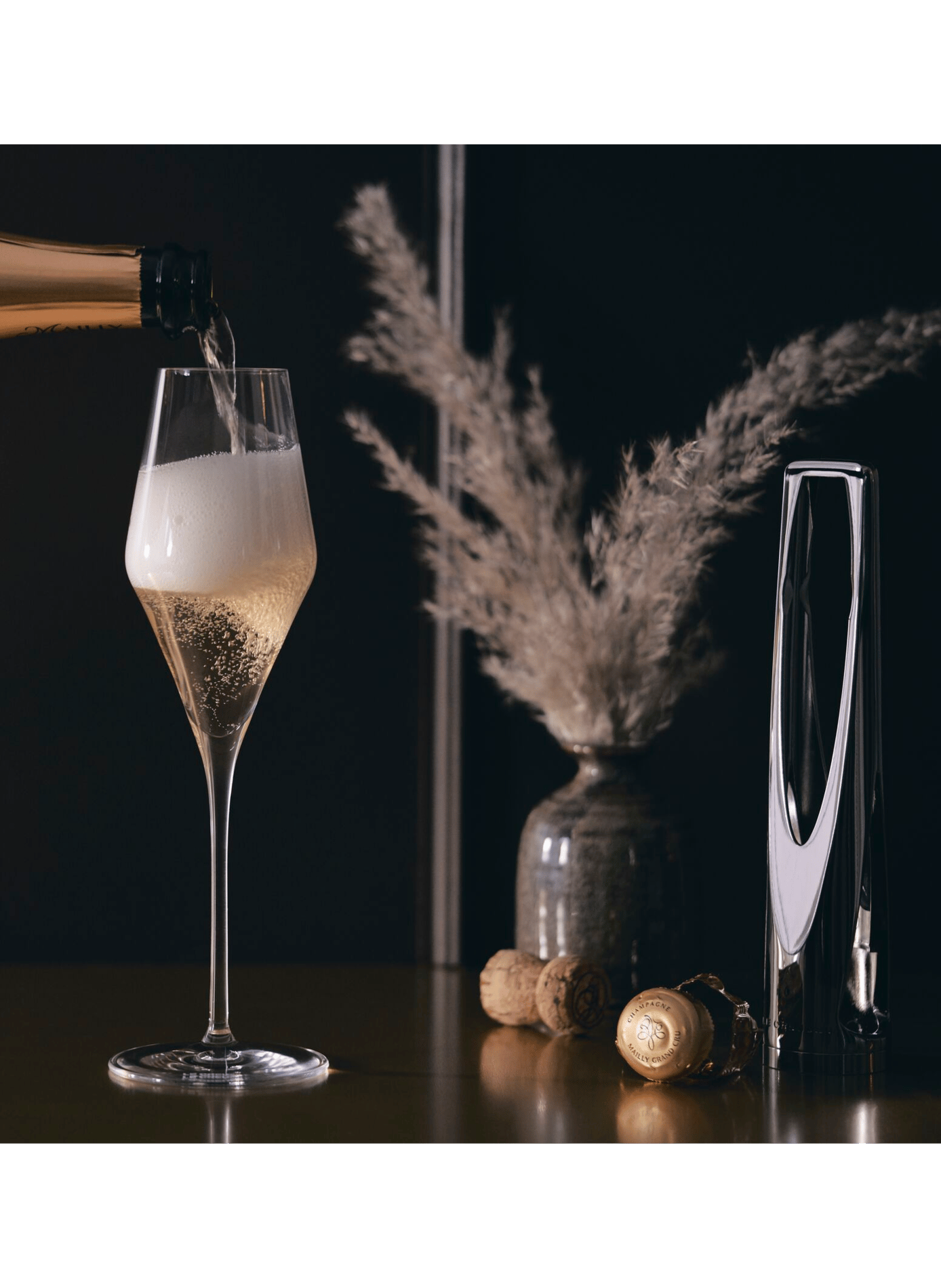 Blasenentwickler SW-105 für Schaumwein LE CREUSET Grau