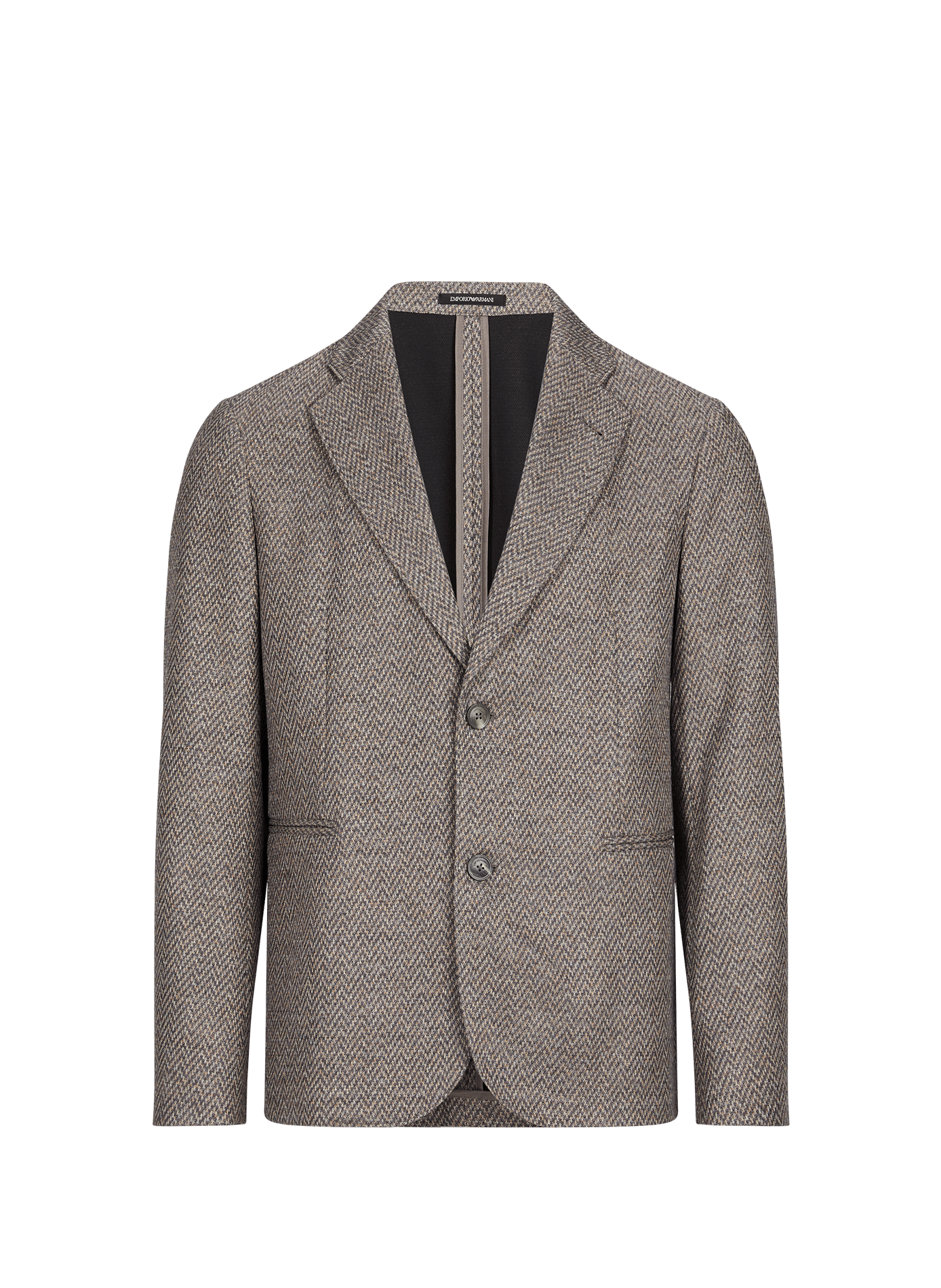 Straight fit patterned blazer EMPORIO ARMANI Beige