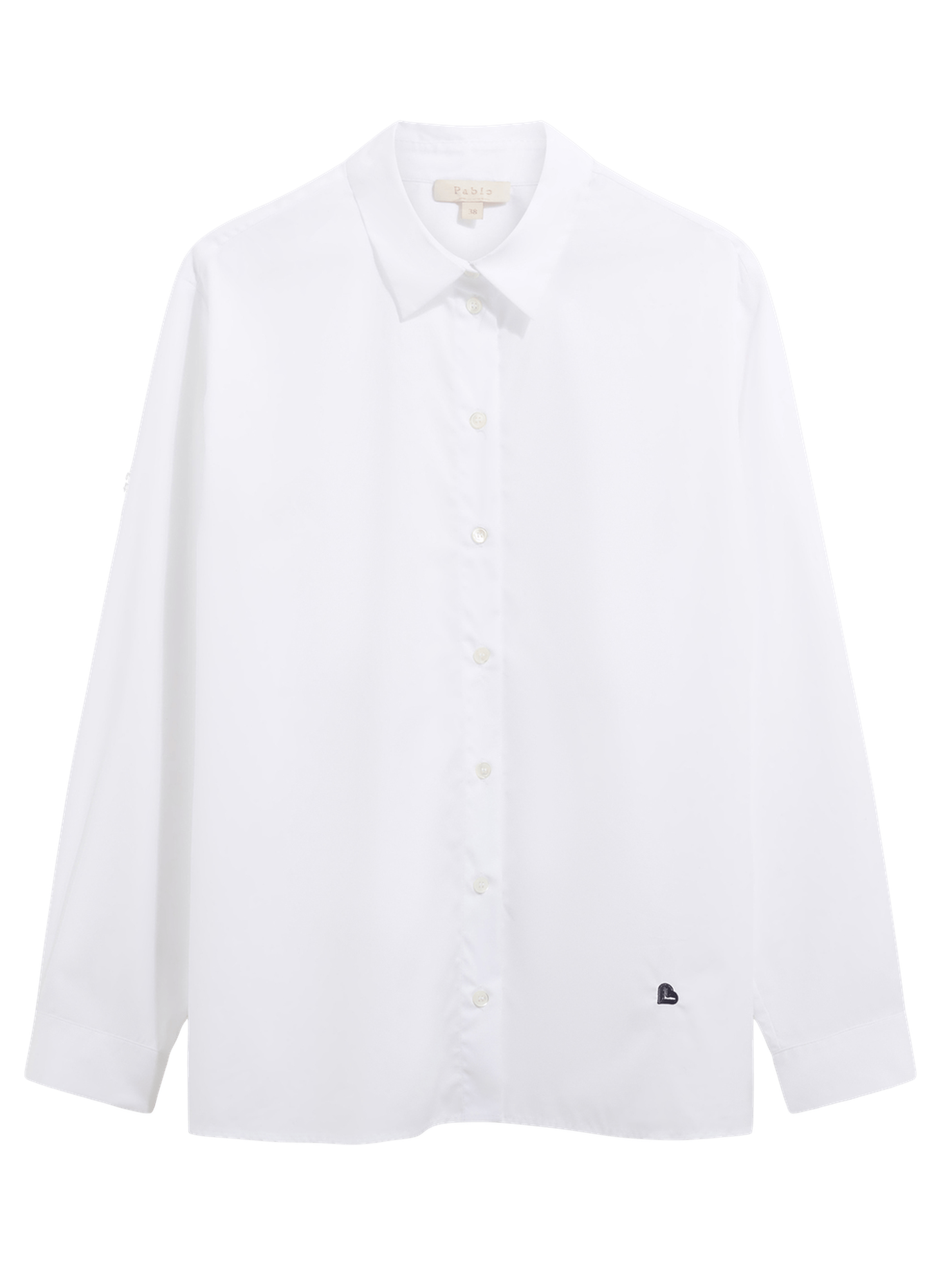 Chemise en popeline - lesta PABLO Blanc