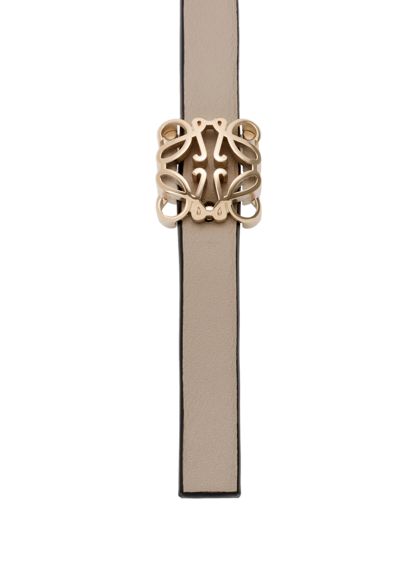 Ceinture réversible Anagram Bombé en cuir de veau lisse LOEWE Multicolore