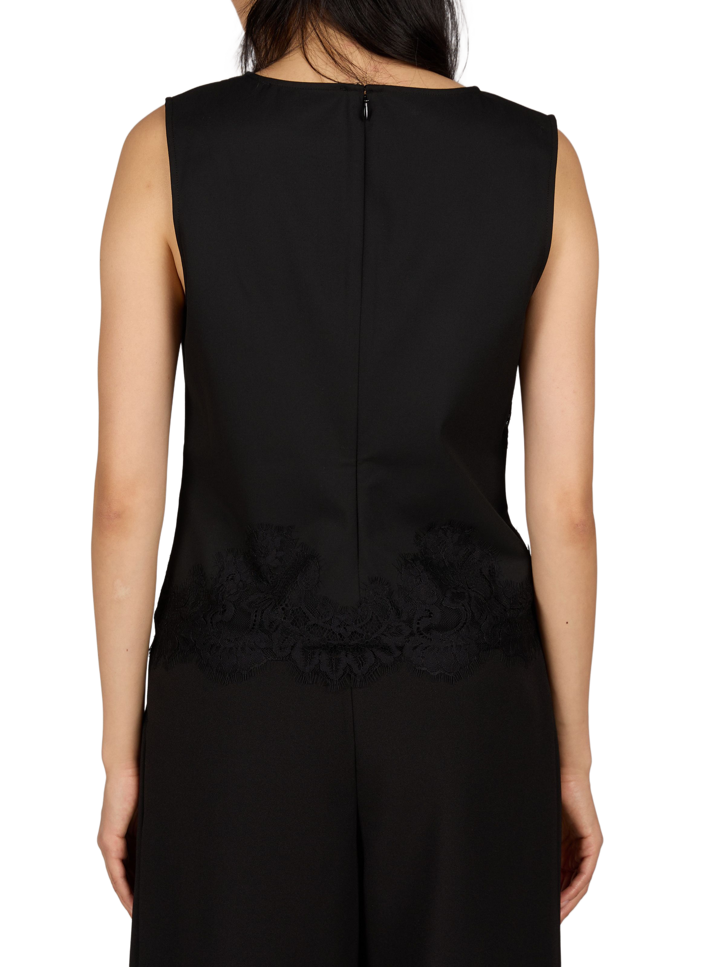 Fitted lace top SAMSOE SAMSOE Black