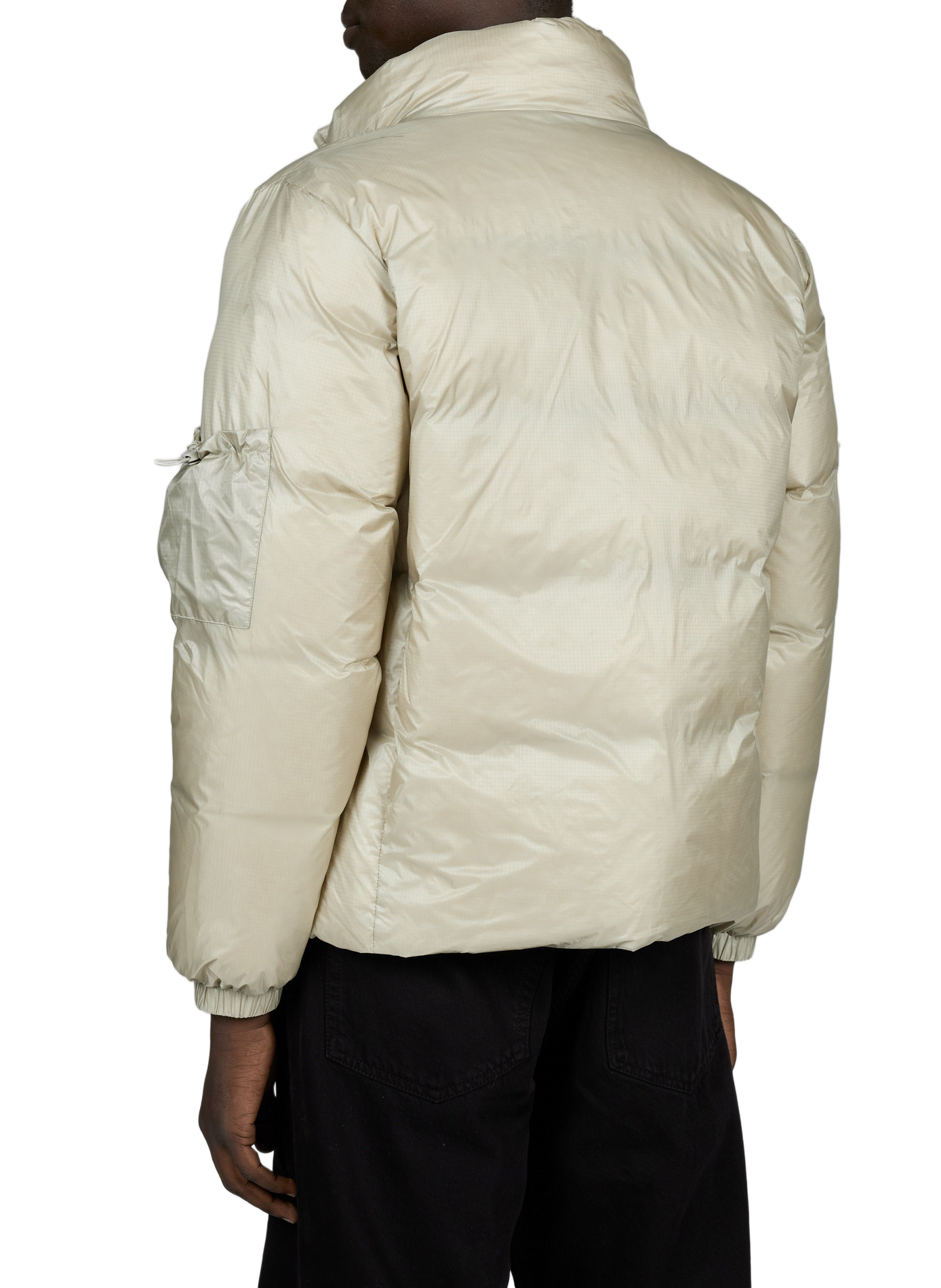 Gerade geschnittene Steppjacke mit Stehkragen und Print KIDSUPER Grun