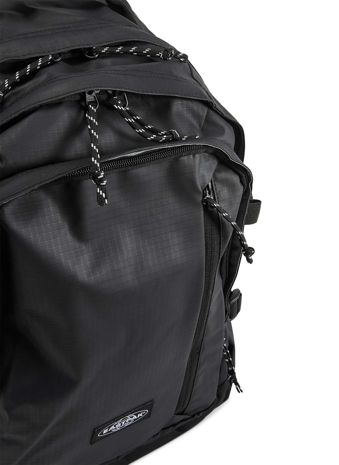 Nylon and Saffiano leather backpack EASTPAK Black