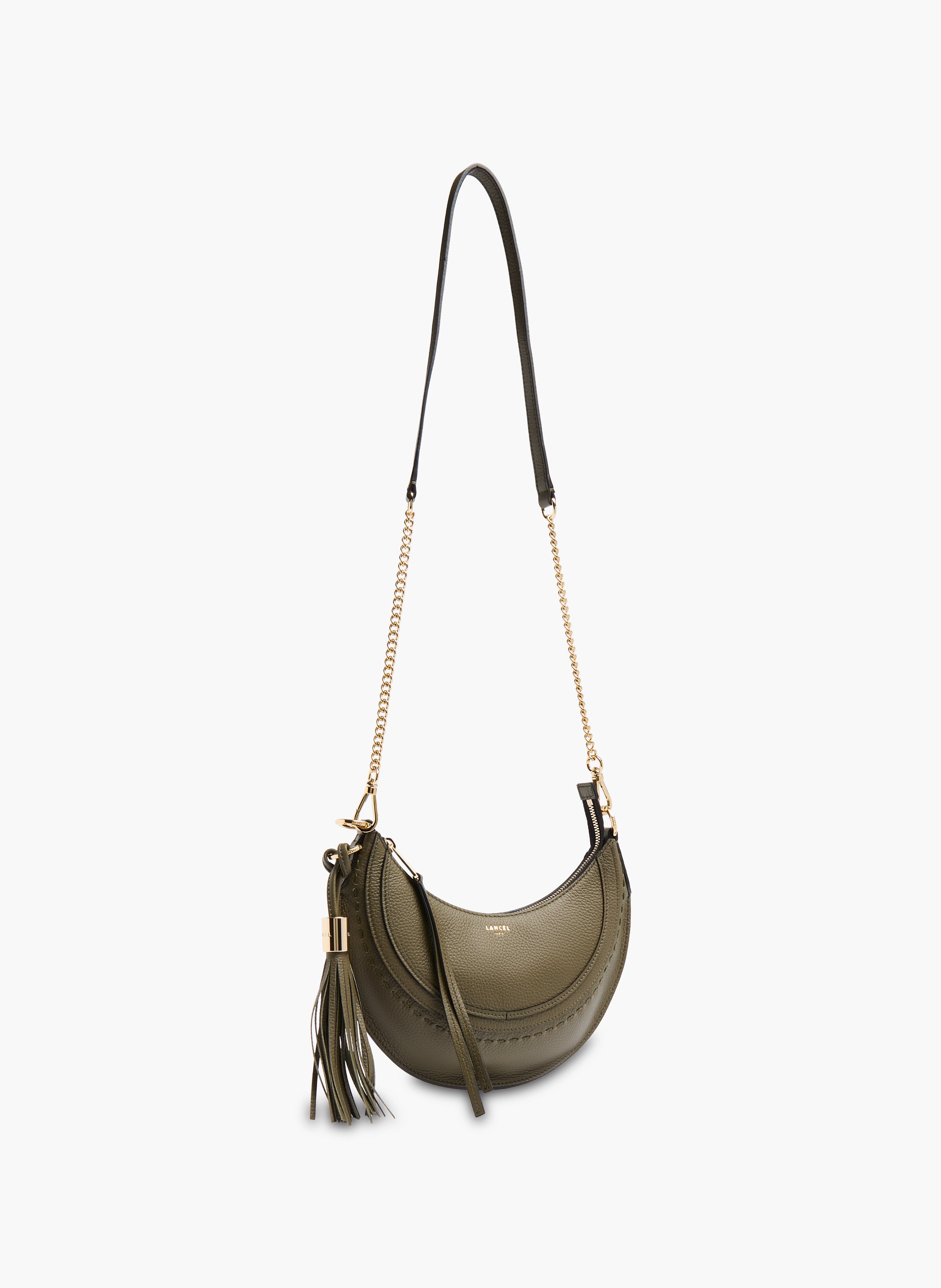 Sac hobo hoboheme de lancel en cuir de vachette graine LANCEL Vert