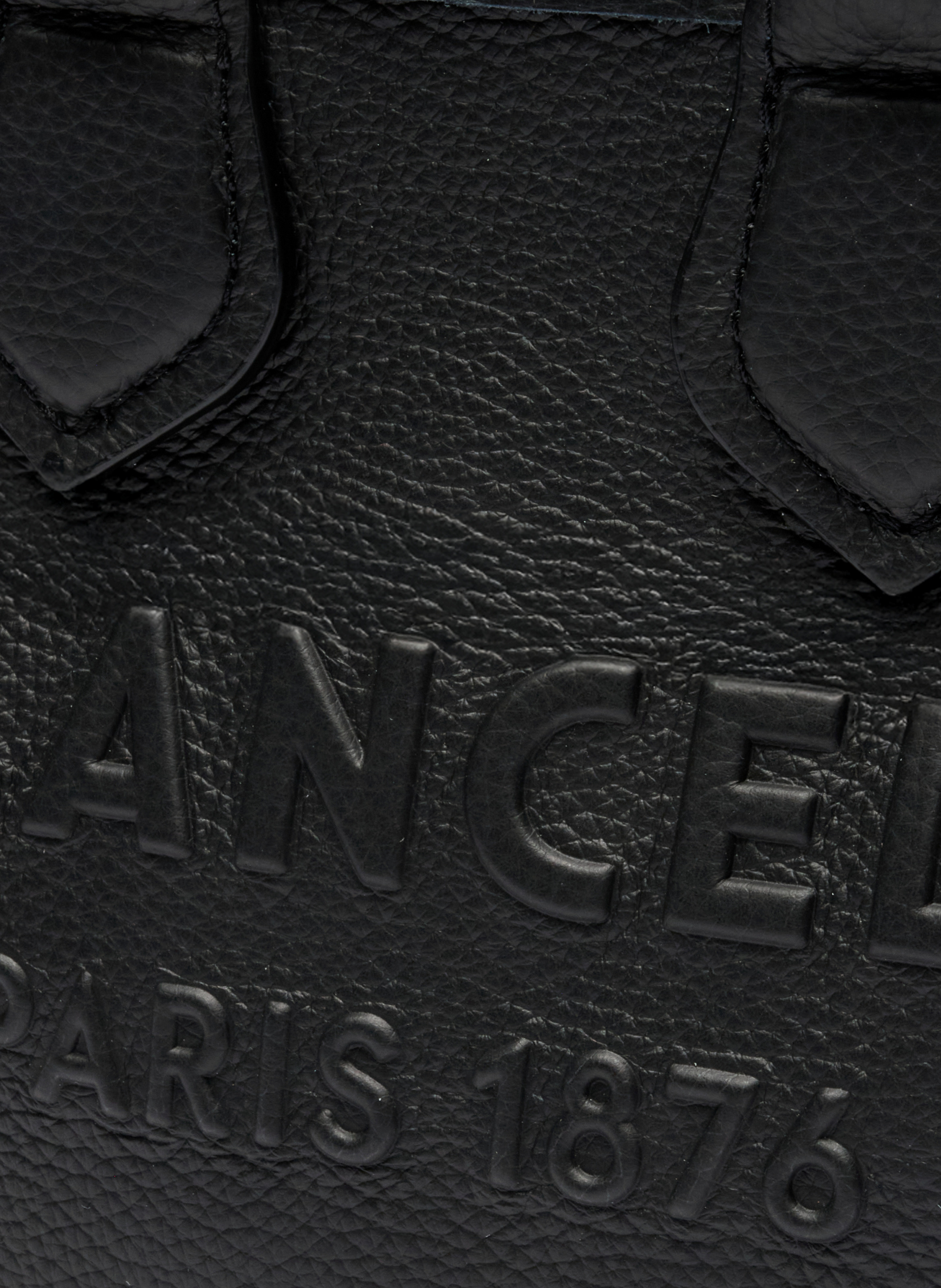 Mini sac cabas zippé double porté jour de lancel en cuir LANCEL Noir