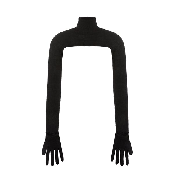 Pull à col roulé en mohair