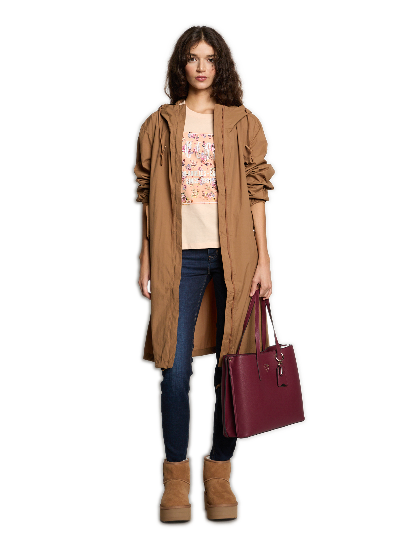 Imperméable mi-long  AIGLE Marron