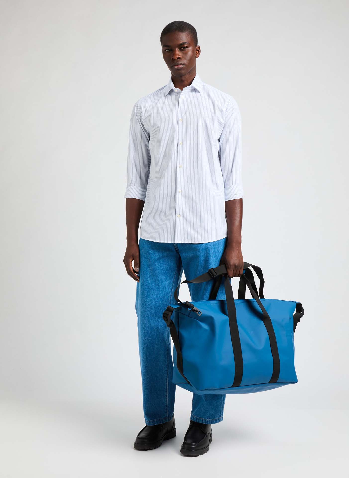 Chemise rayée en popeline Foras AU PRINTEMPS PARIS Blanc