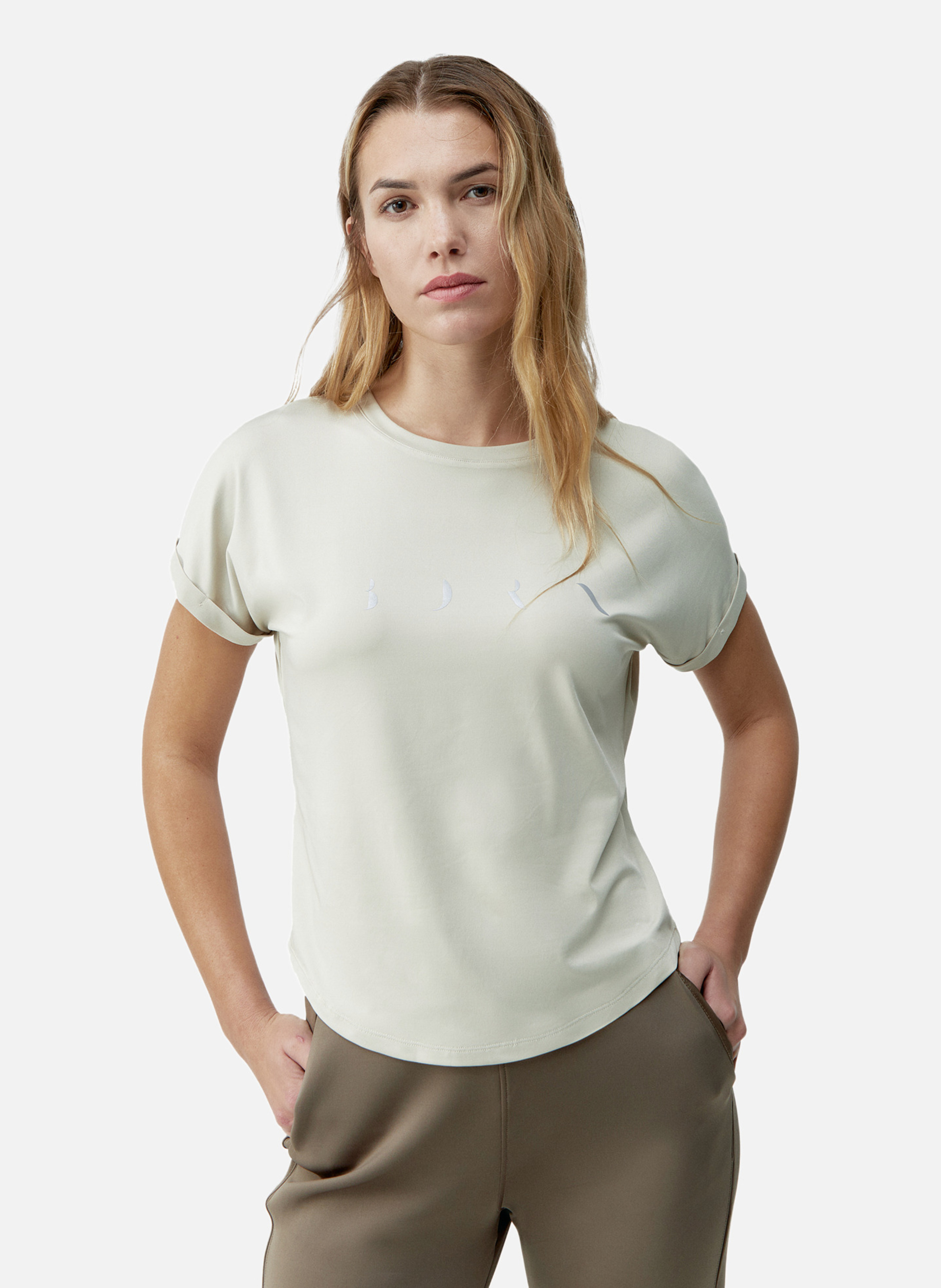 T-shirt de sport performance manches courtes azami BORN LIVING YOGA Blanc
