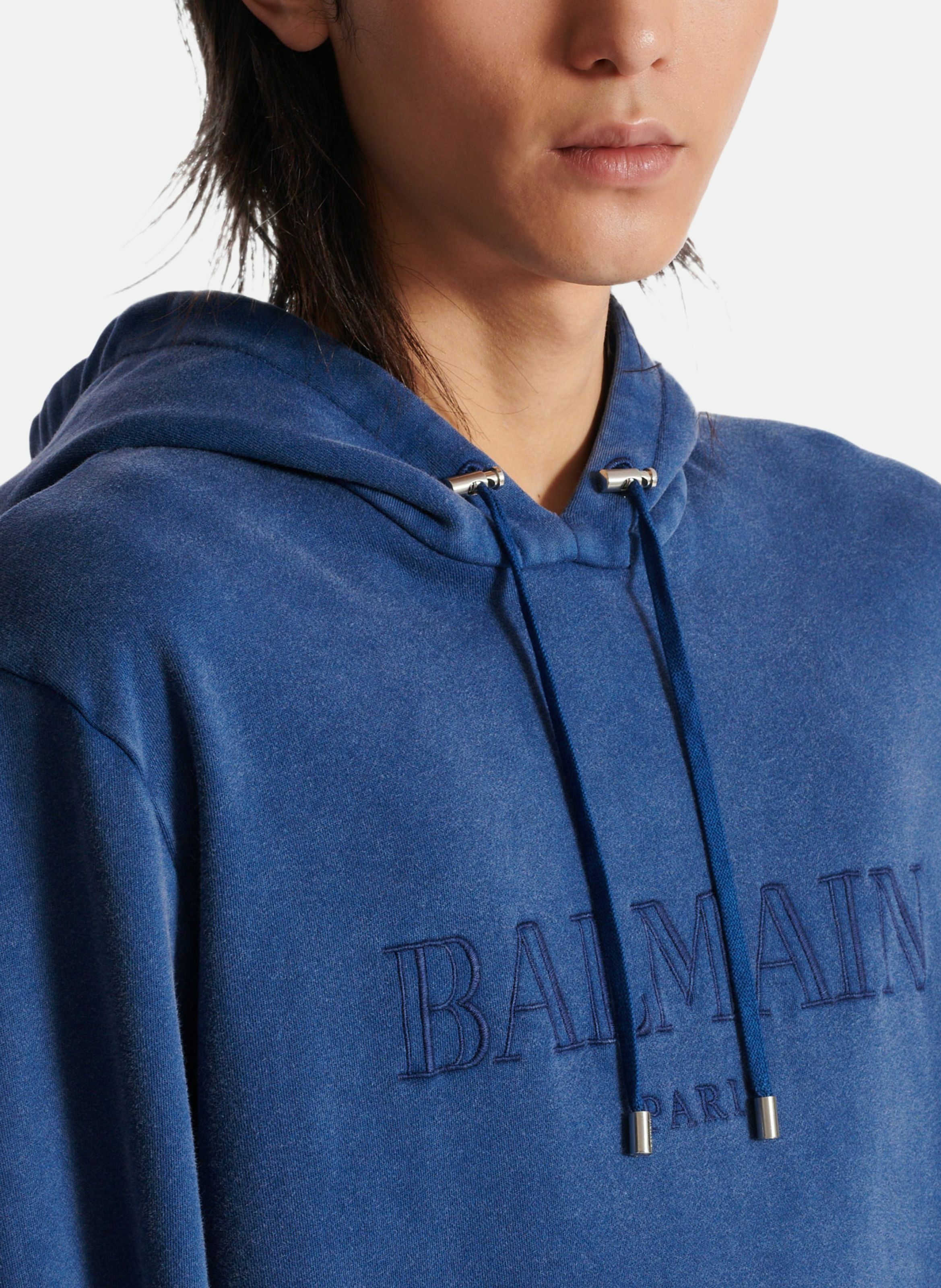 Hoodie brodé balmain vintage BALMAIN Bleu