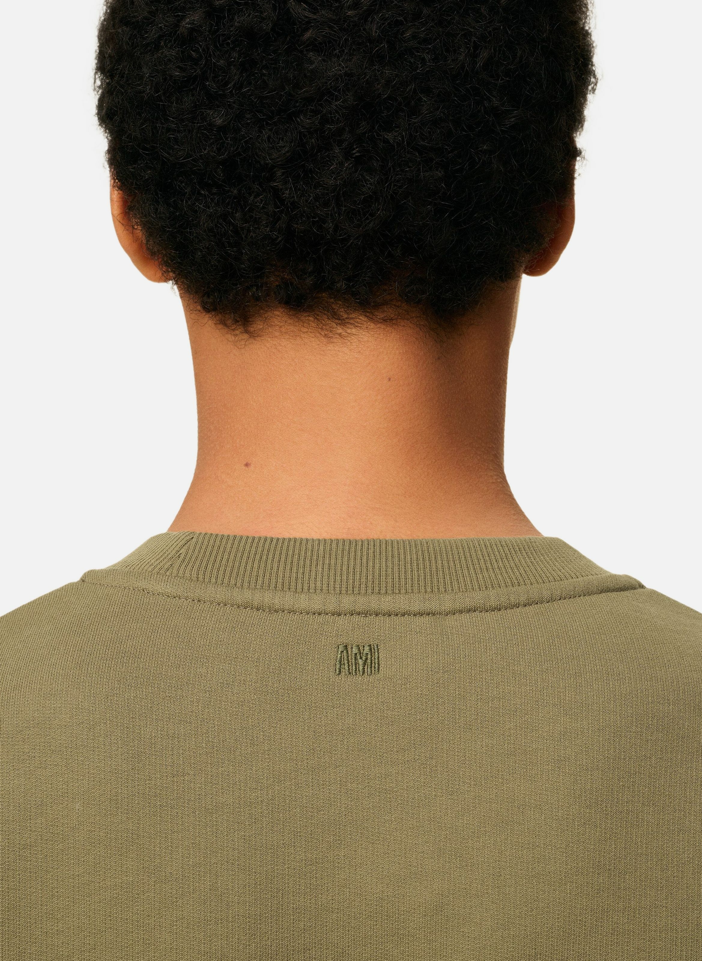 Sweatshirt ami de coeur en coton AMI PARIS Vert