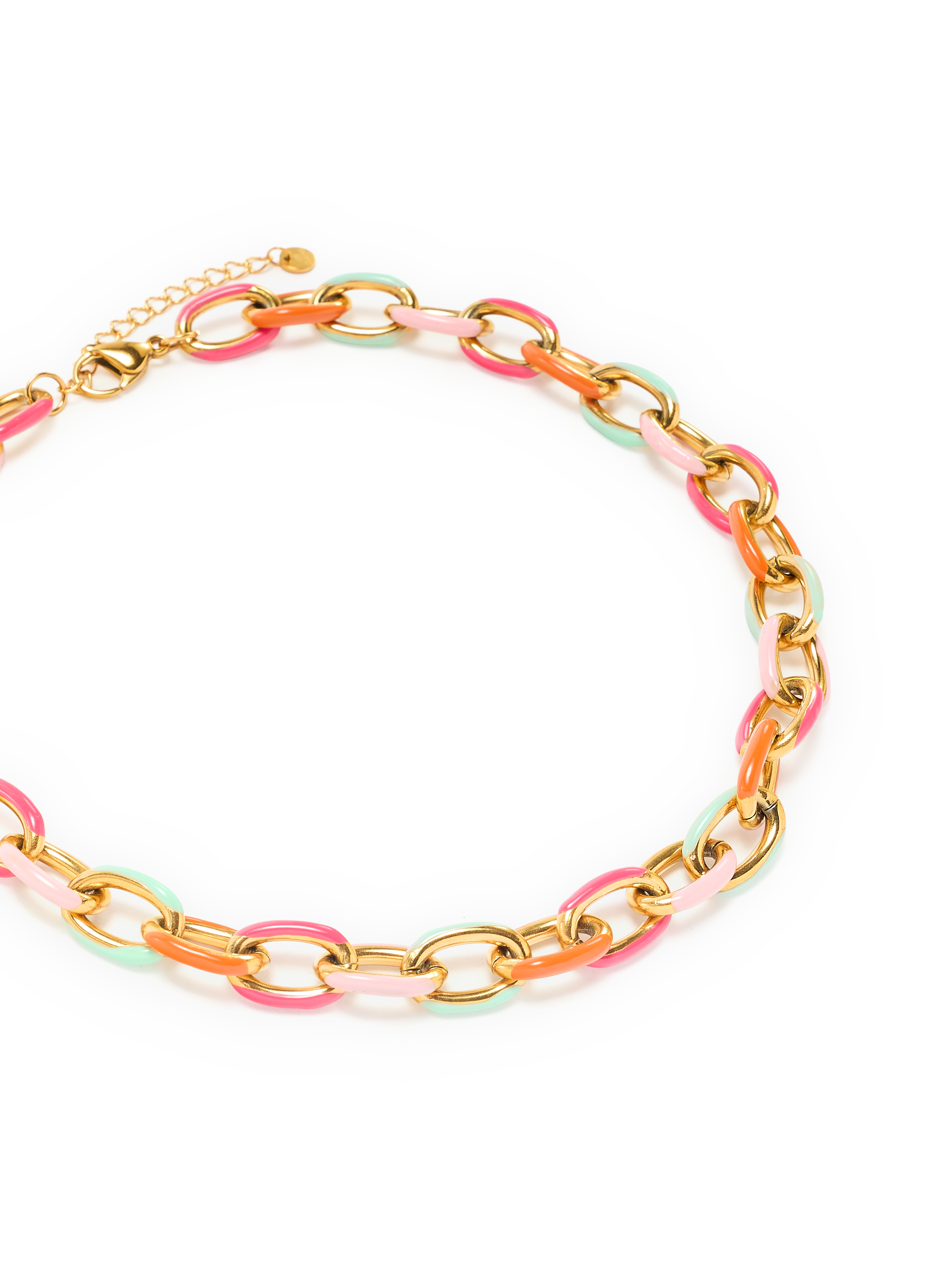 Colorful chain necklace AU PRINTEMPS PARIS Golden