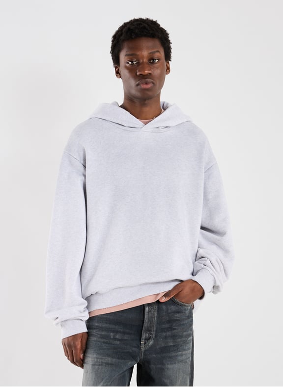 Hoodie en coton mélangé Gris by ACNE STUDIOS ACNE STUDIOS Hoodie en coton mélangé Gris