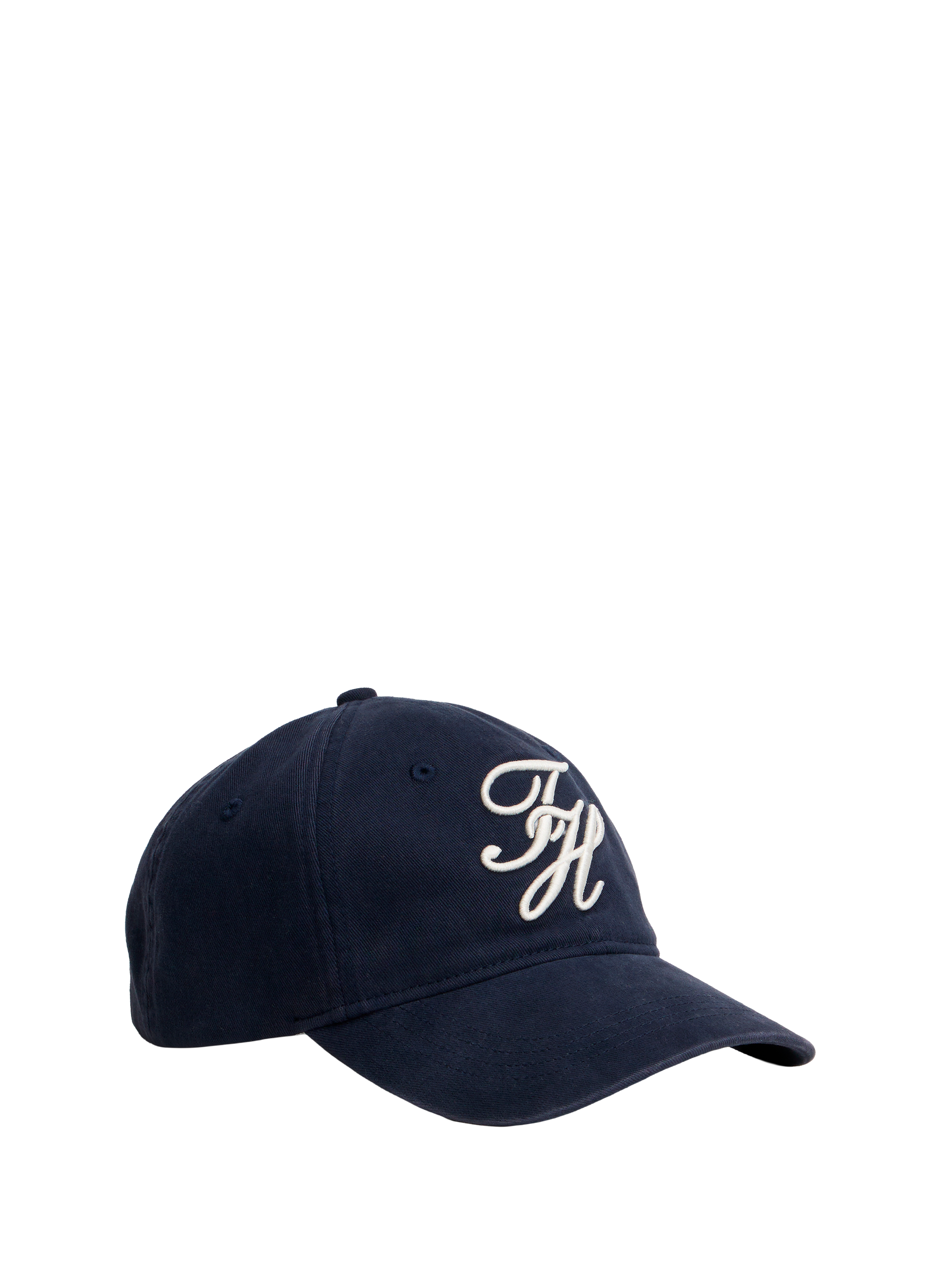 TOMMY HILFIGER Embroidered cotton baseball cap Blue