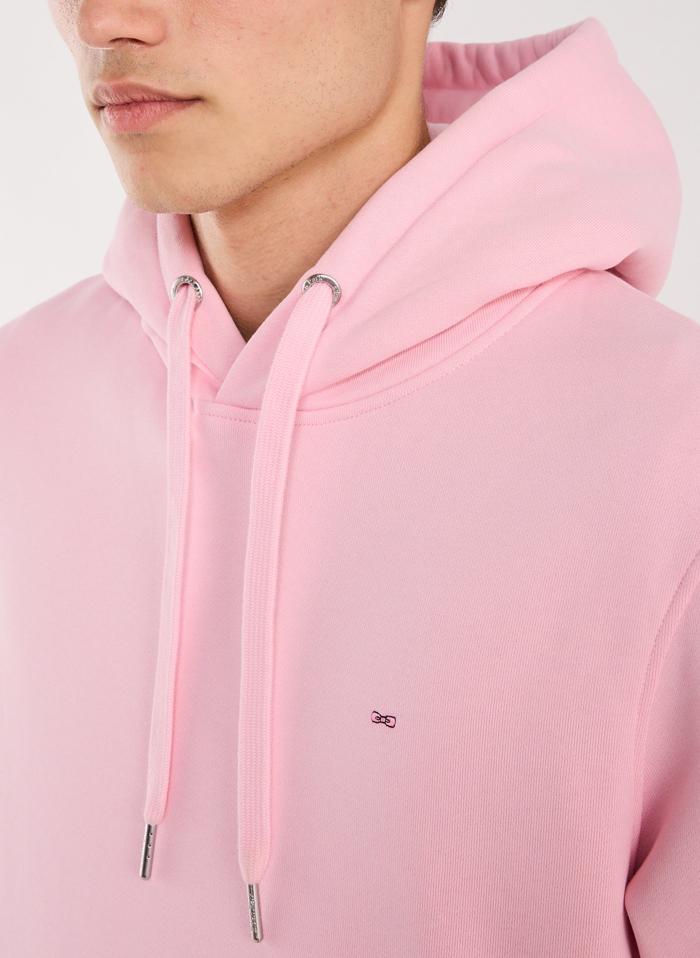 Plain cotton hoodie EDEN PARK Pink