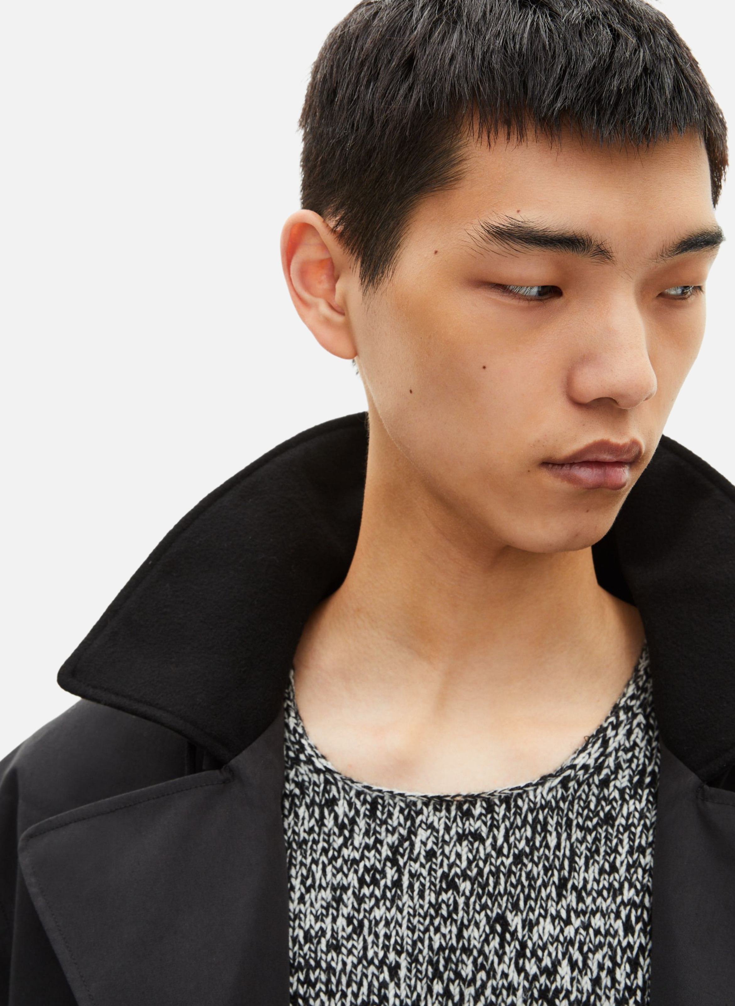 Parka type trench à capuche THE KOOPLES Noir