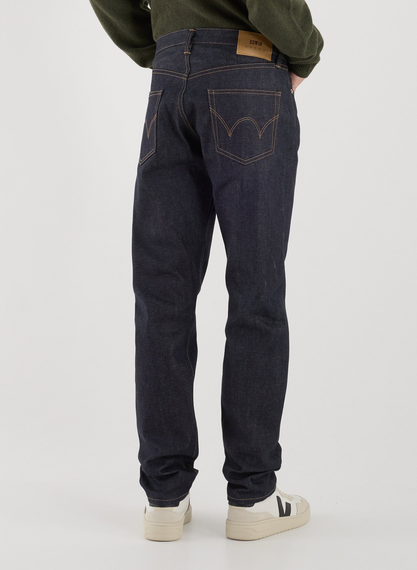 Straight leg cotton jeans EDWIN Blue
