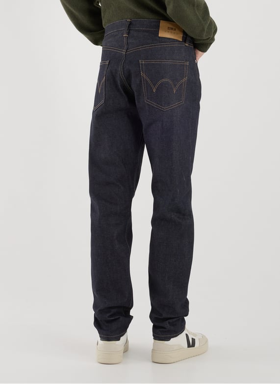 Jeans droit en coton | Bleu by EDWIN Jeans droit en coton Bleu