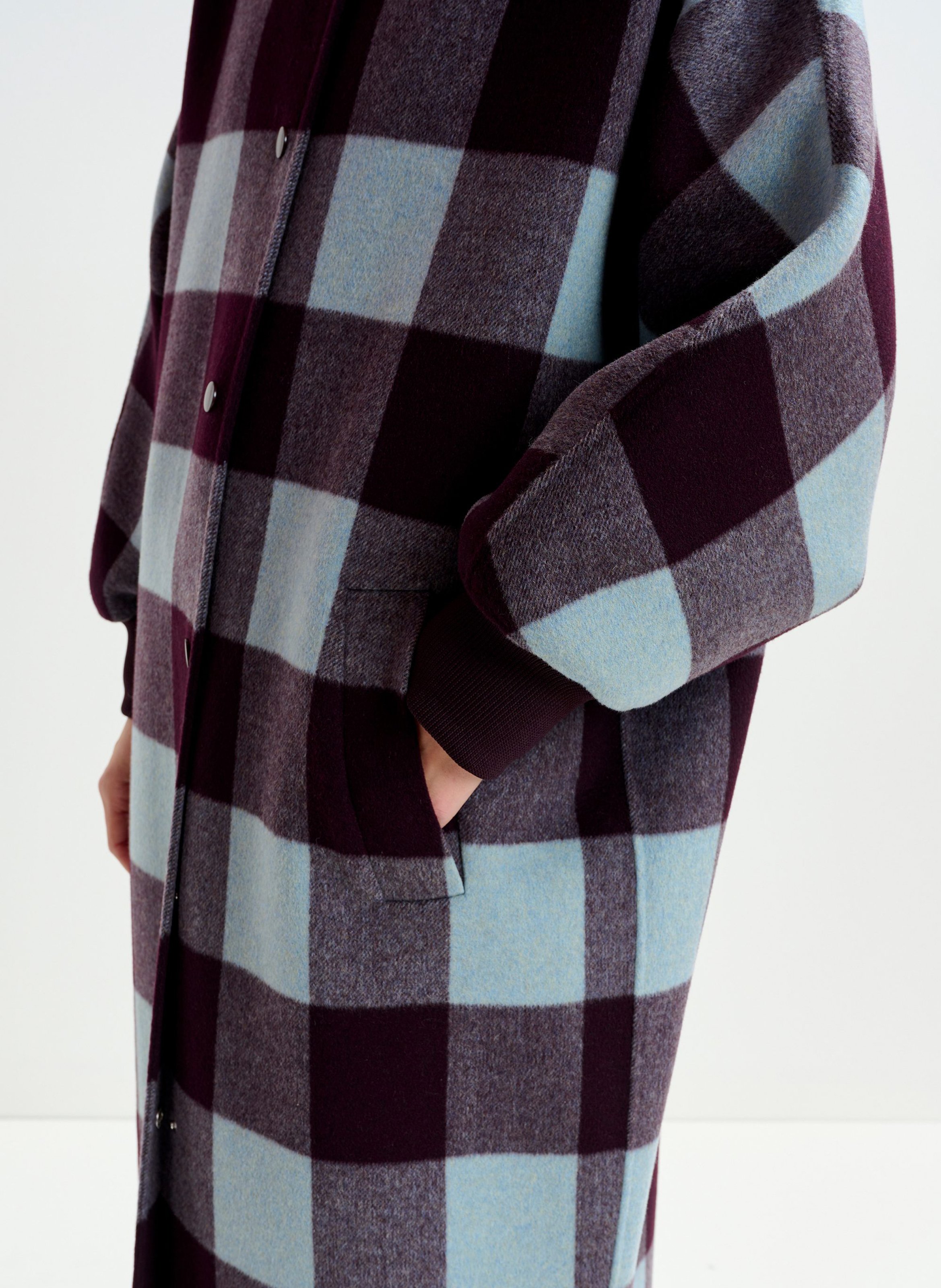 Manteau col teddy en laine ifit ESSENTIEL ANTWERP Marron