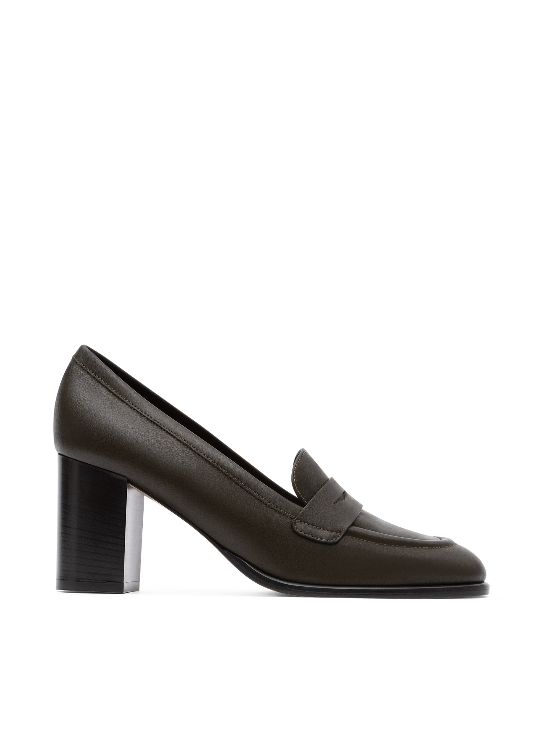 Mocassins vittore en veau lisse PARALLELE Kaki