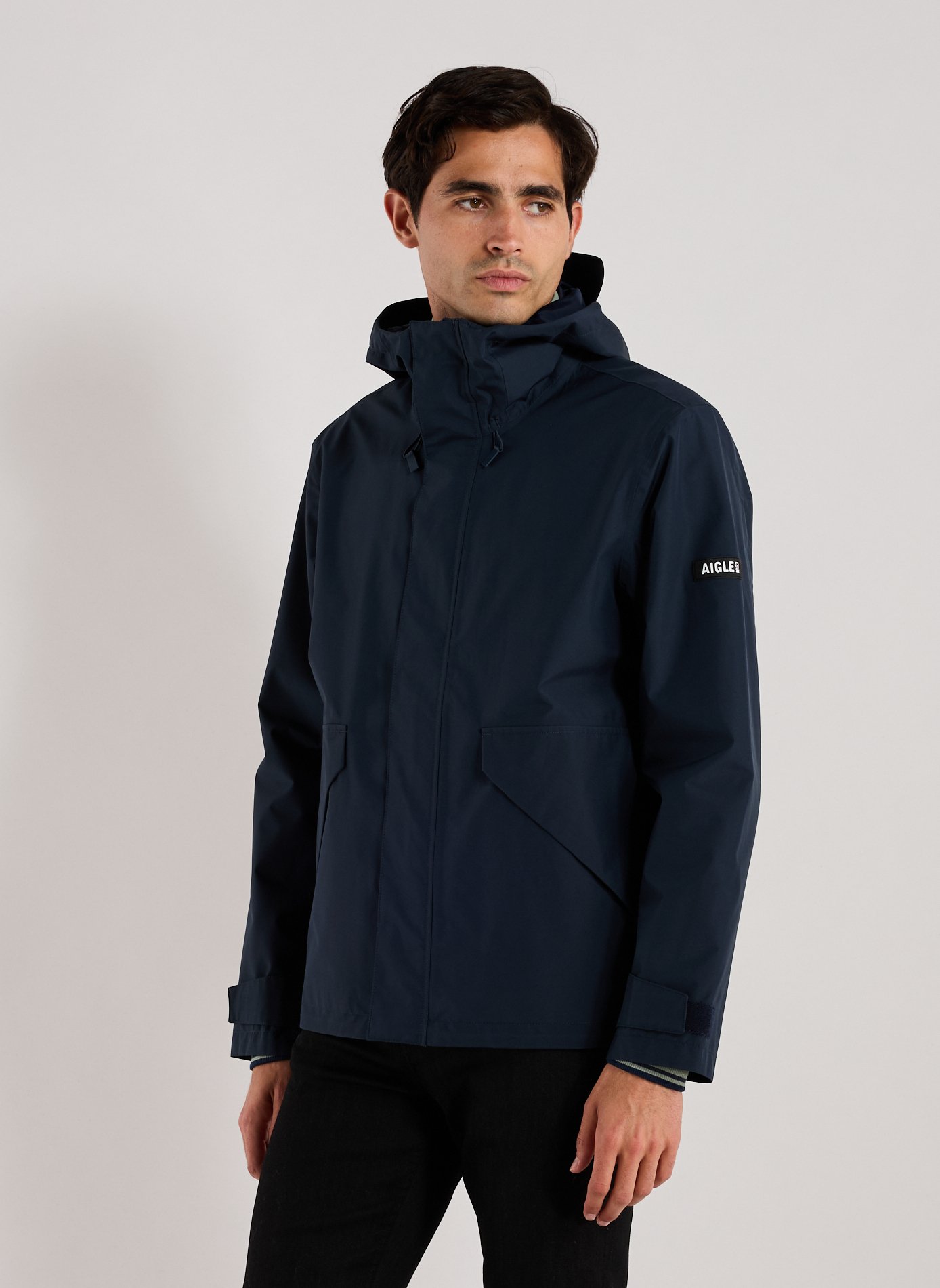 AIGLE Oversized Hooded Parka Blue