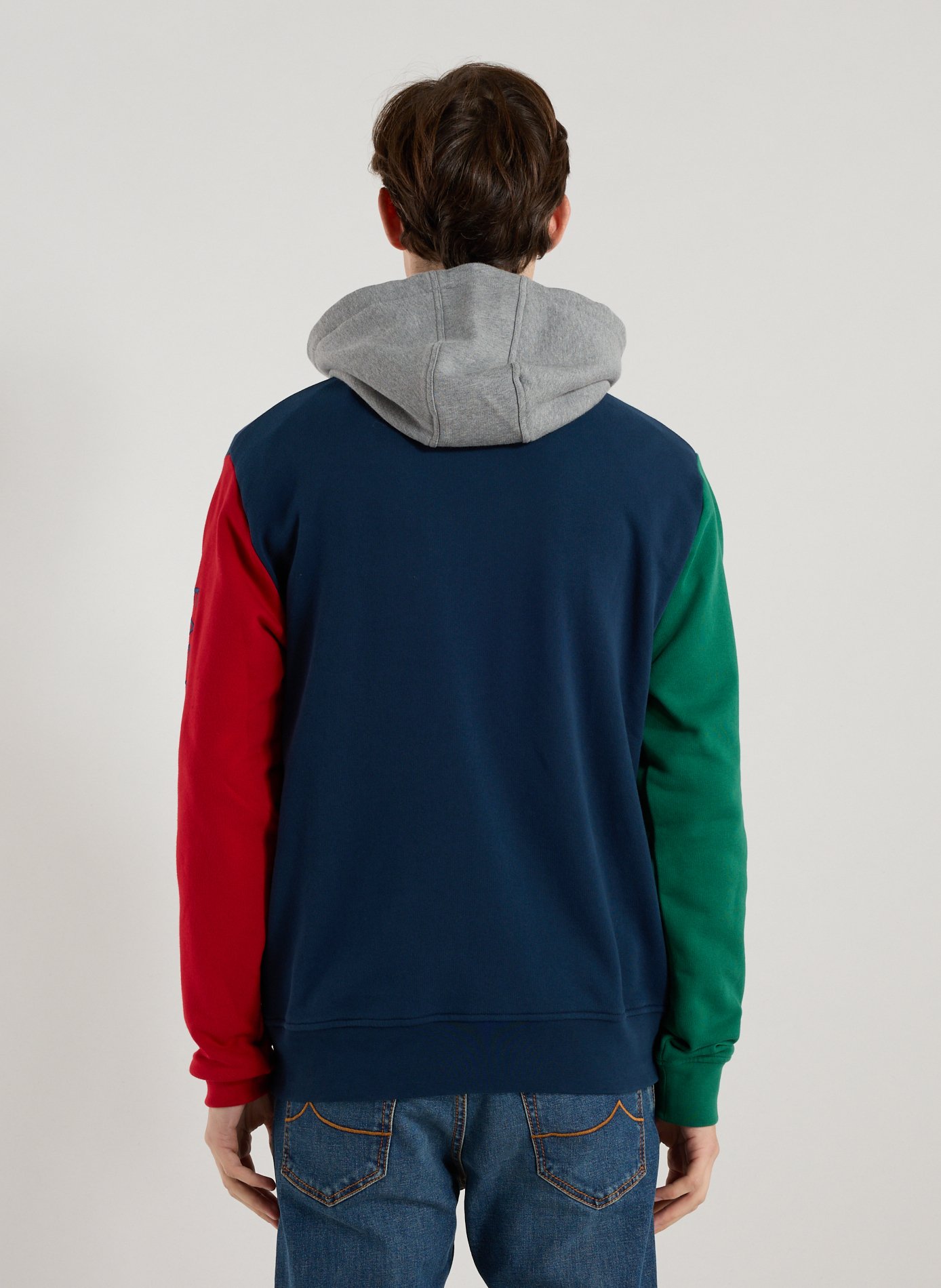 Hoodie en coton mélangé FACONNABLE Bleu