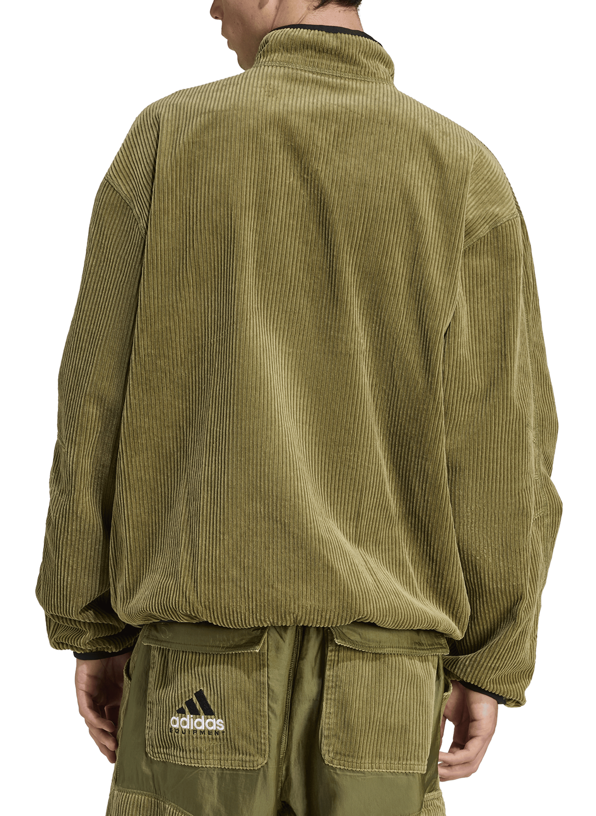 Oversized reversible jacket with high collar ADIDAS Green